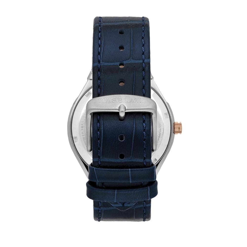 Maserati Stile – Orologio Uomo Automatico Pelle Blu (R8821142001) - 3