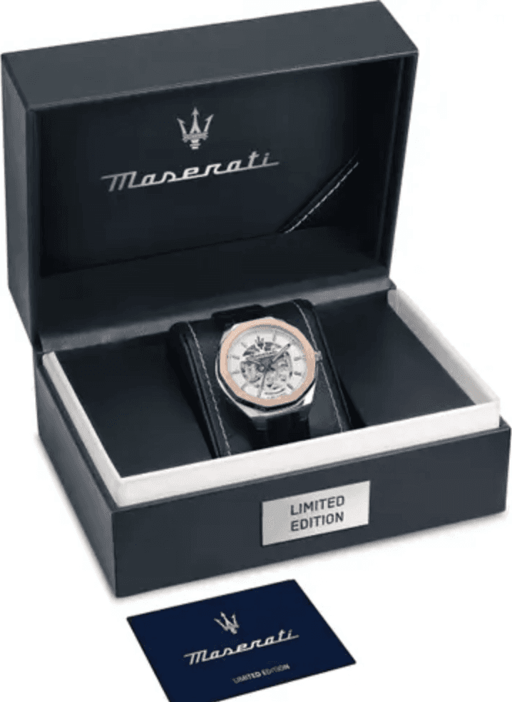Maserati Stile – Orologio Uomo Automatico Pelle Blu (R8821142001) - 5