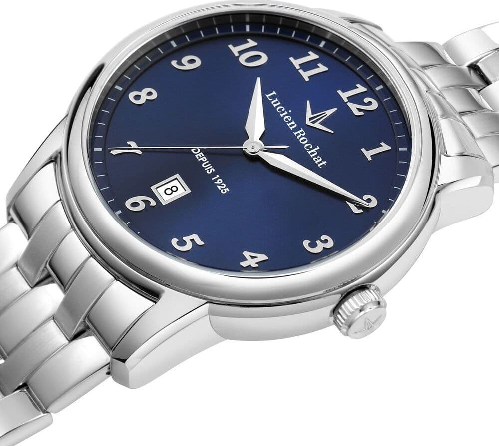 Lucien Rochat Iconic – Orologio Uomo Acciaio Blu con Datario (R0453116002) - 2