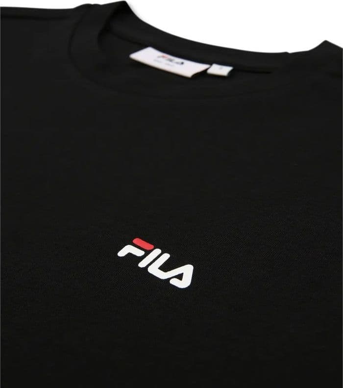 T-shirt Donna Fila Lignano  Maglia Sportiva Traspirante, Taglio Aderente, Nero - 3