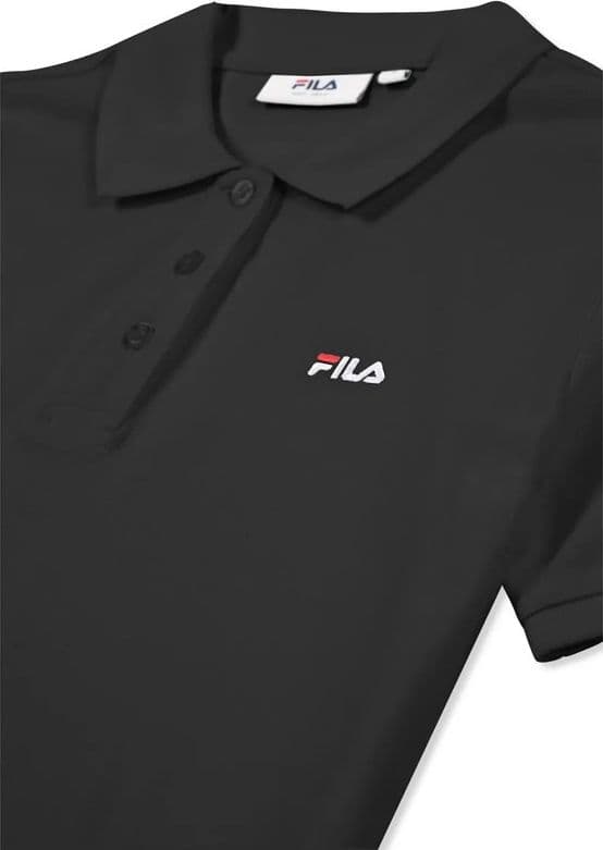 Polo Donna Fila Ponderano, Maglia Polo Sportiva,  Vestibilità Femminile, Nero - 3