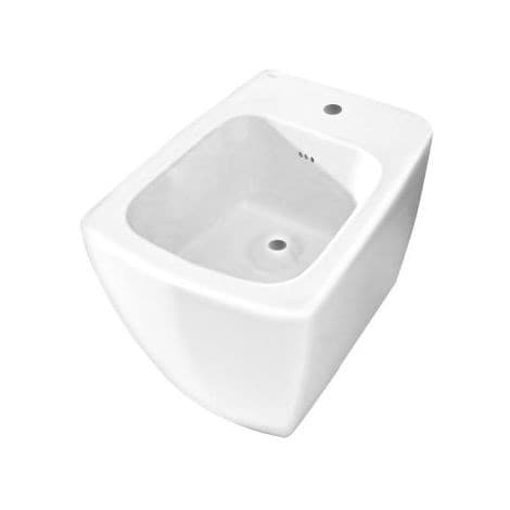 Coppia di Sanitari in Ceramica Vaso WC + Bidet a Pavimento Althea Oceano - 2