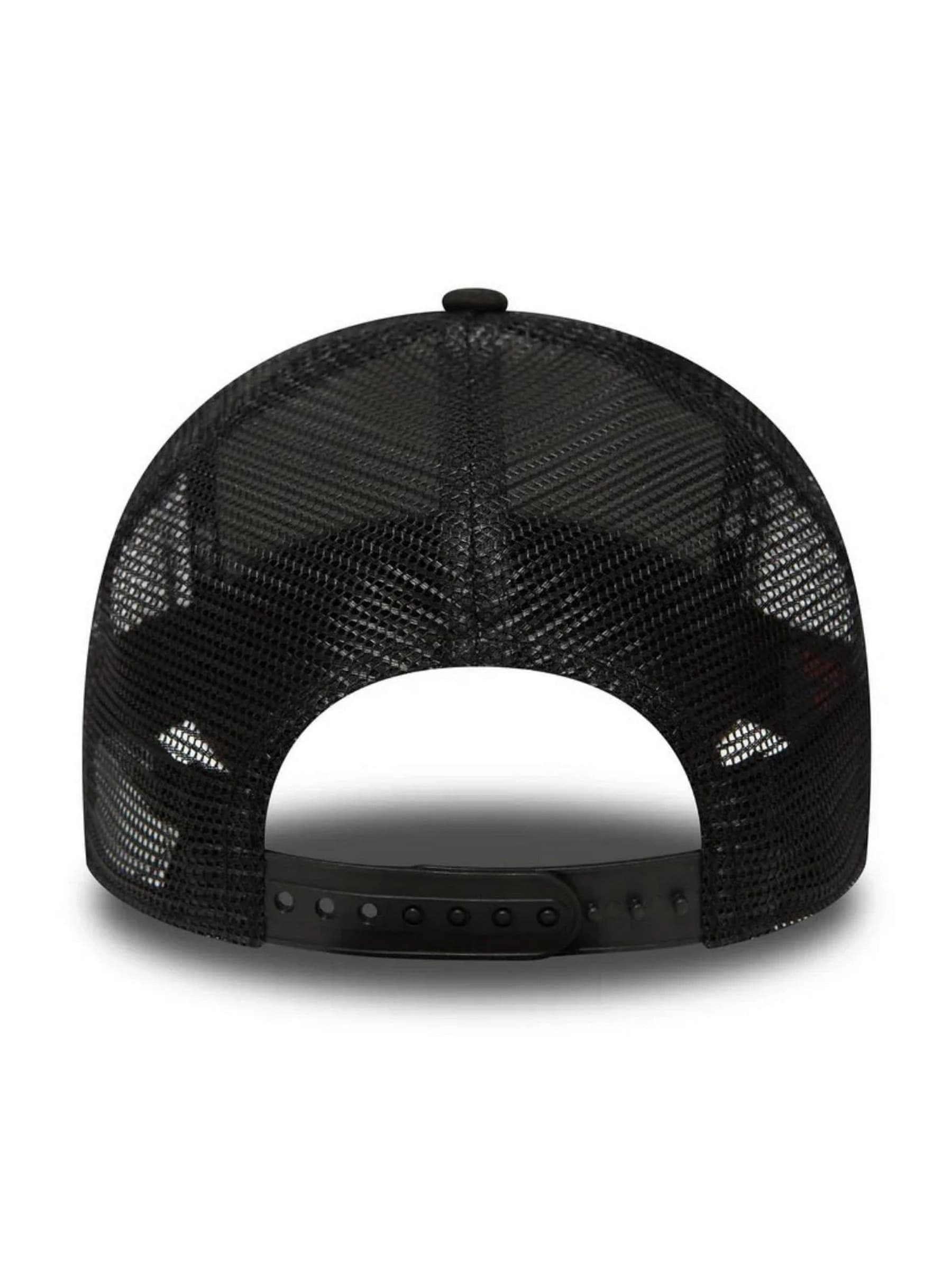 NEW ERA Cappello rete A-Frame Trucker New York Yankees Nero Regolabile Visiera Curva - 2