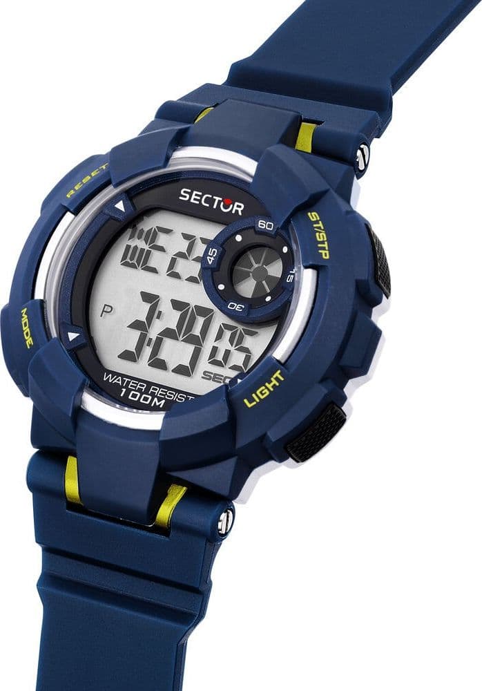 Sector EX-36 – Orologio Uomo Digitale Blu Plastica (R3251283002) - 2