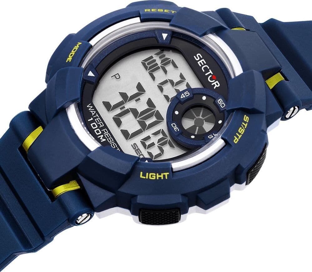 Sector EX-36 – Orologio Uomo Digitale Blu Plastica (R3251283002) - 3