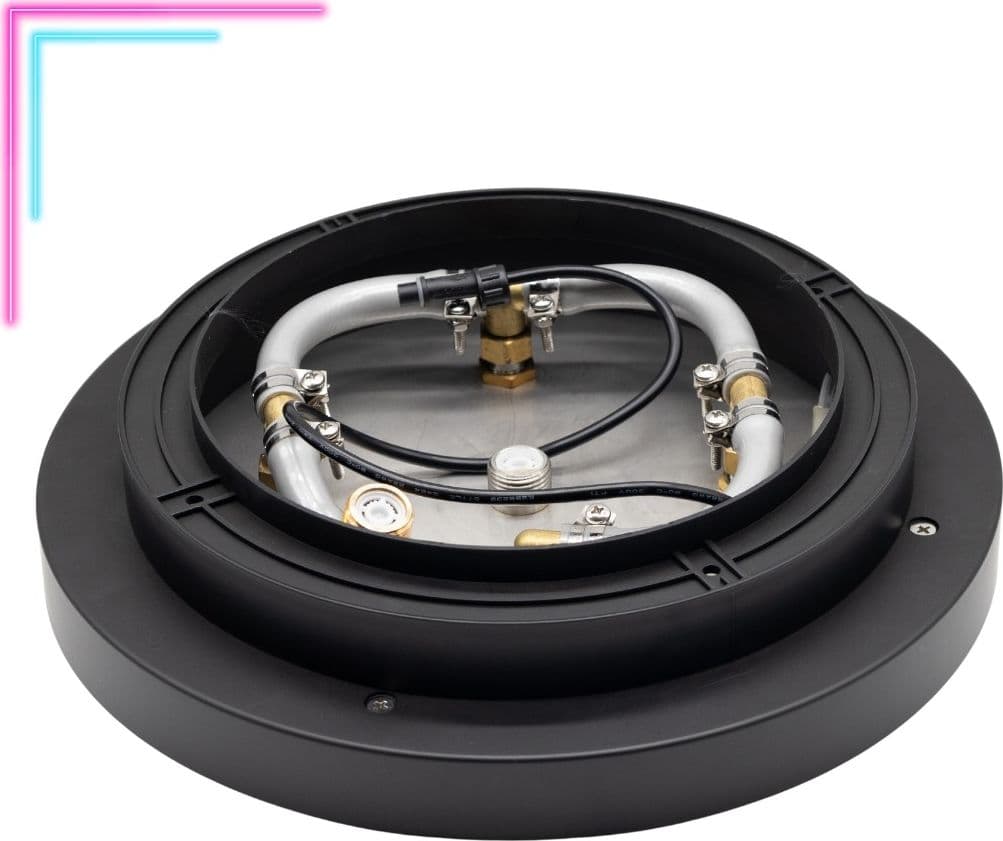 Ogomondo Soffione doccia a Led ad Incasso Nero Opaco Tondo 300 mm con telecomando - 3