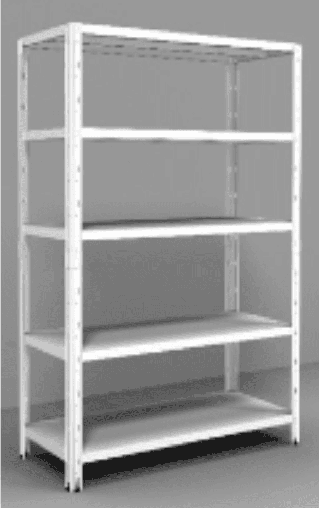 Anemos Crosser Scaffale Ad Incastro In Metallo 5 Piani Rinforzati 100x50x188 cm - 4