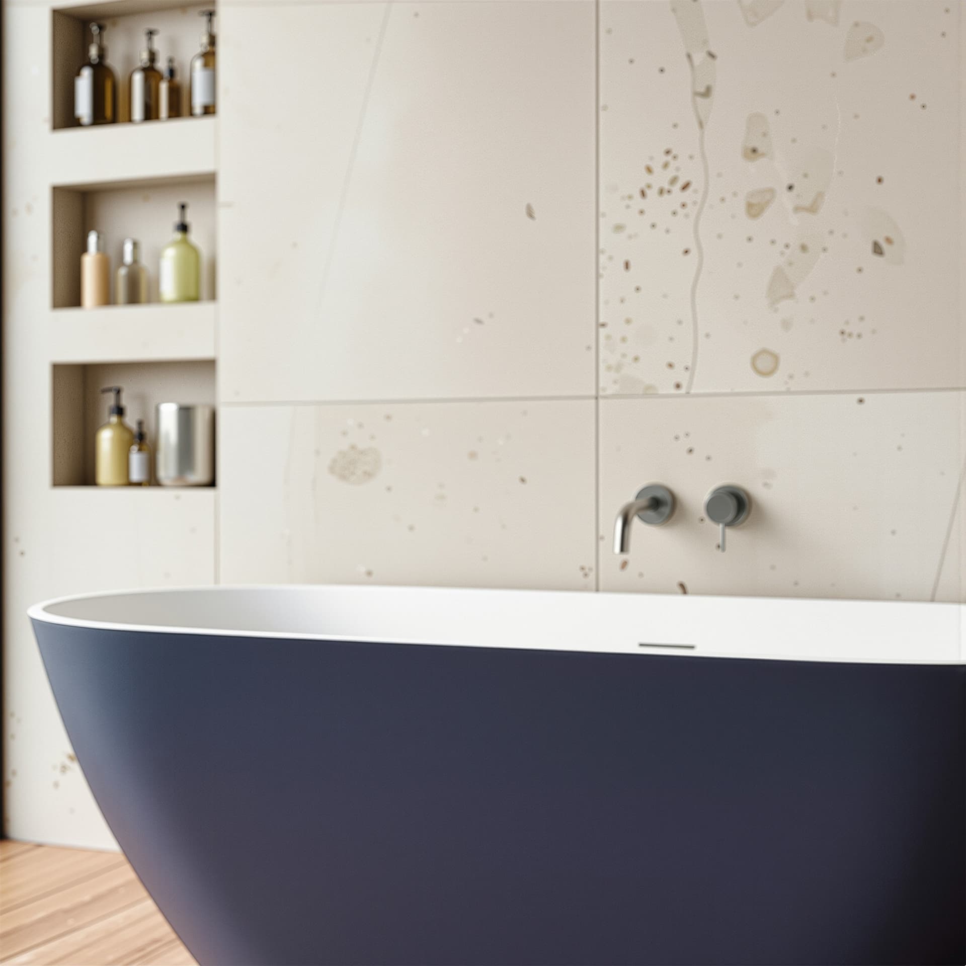 Vasca da bagno free standing Blu 160x73 BLUE MOON - 5