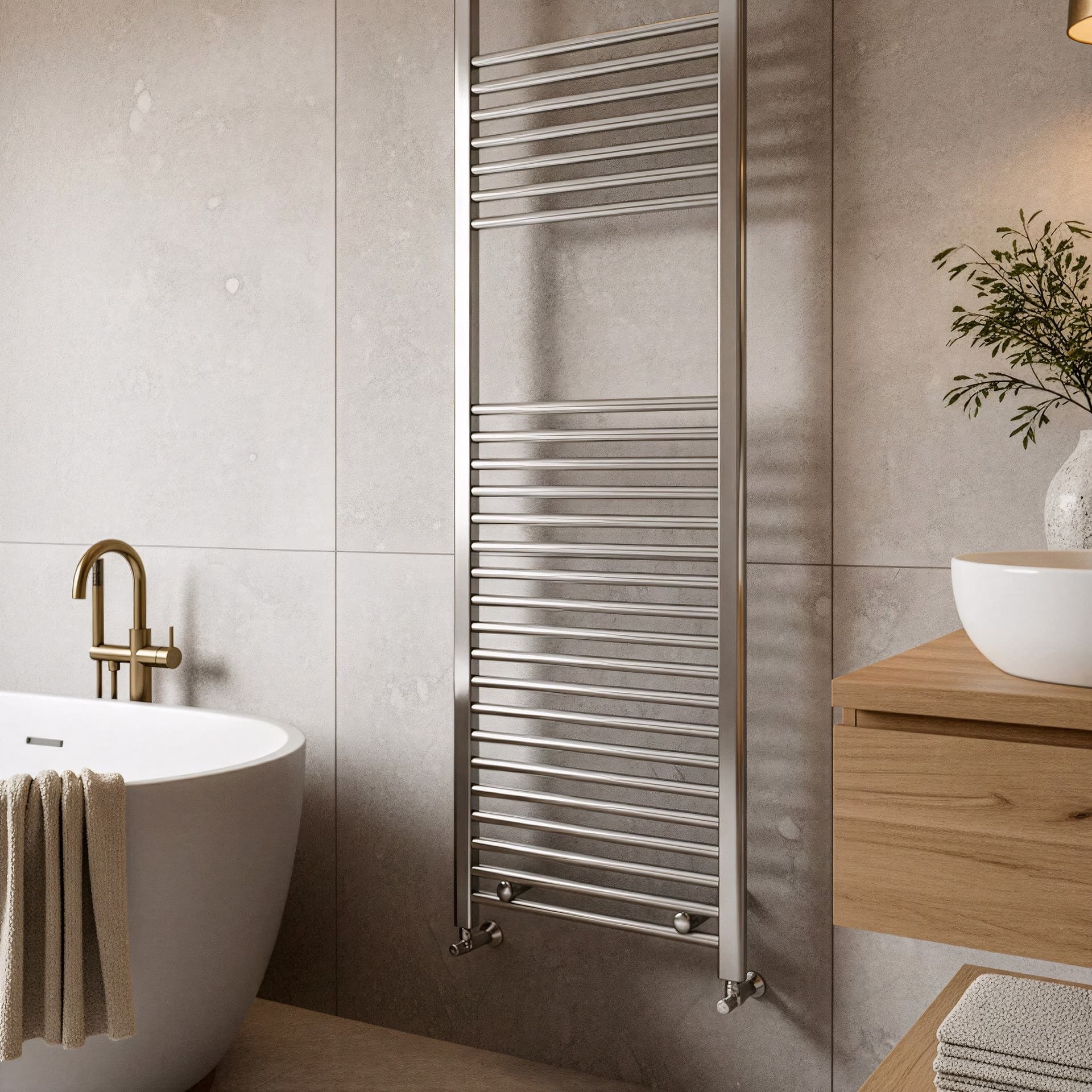 Termoarredo  scaldasalviette Cromato 1800x500 - Interasse 450 mm | SARA - 2