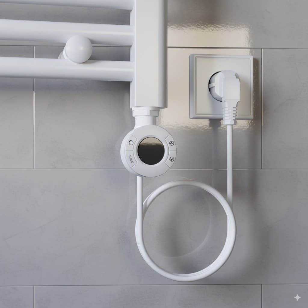 Termoarredo elettrico 770x500 mm potenza 400W Termostato elettronico - 2