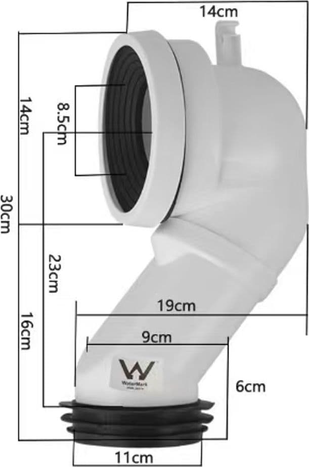 Curva tecnica per wc Nemesi Traslato 20 o 25