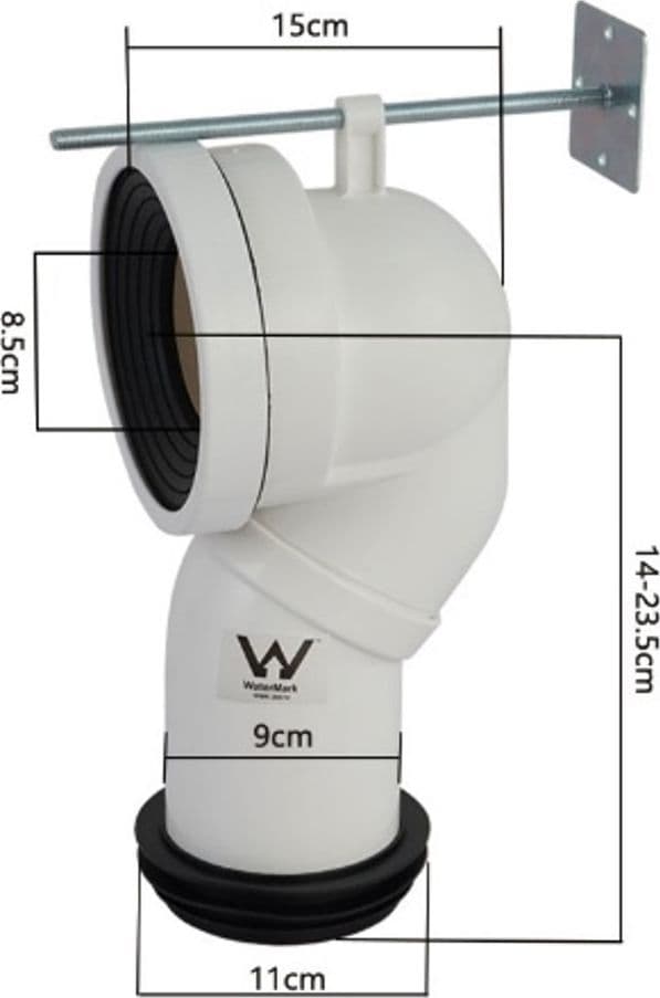 Curva tecnica per wc Nemesi Traslato 20 o 25 - 2