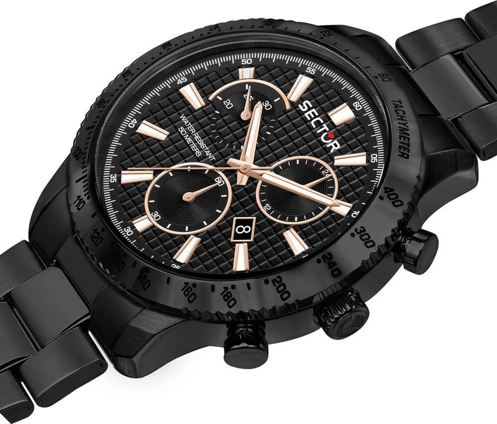 Sector 270 – Orologio Uomo Cronografo Nero Acciaio (R3273778001) - 2