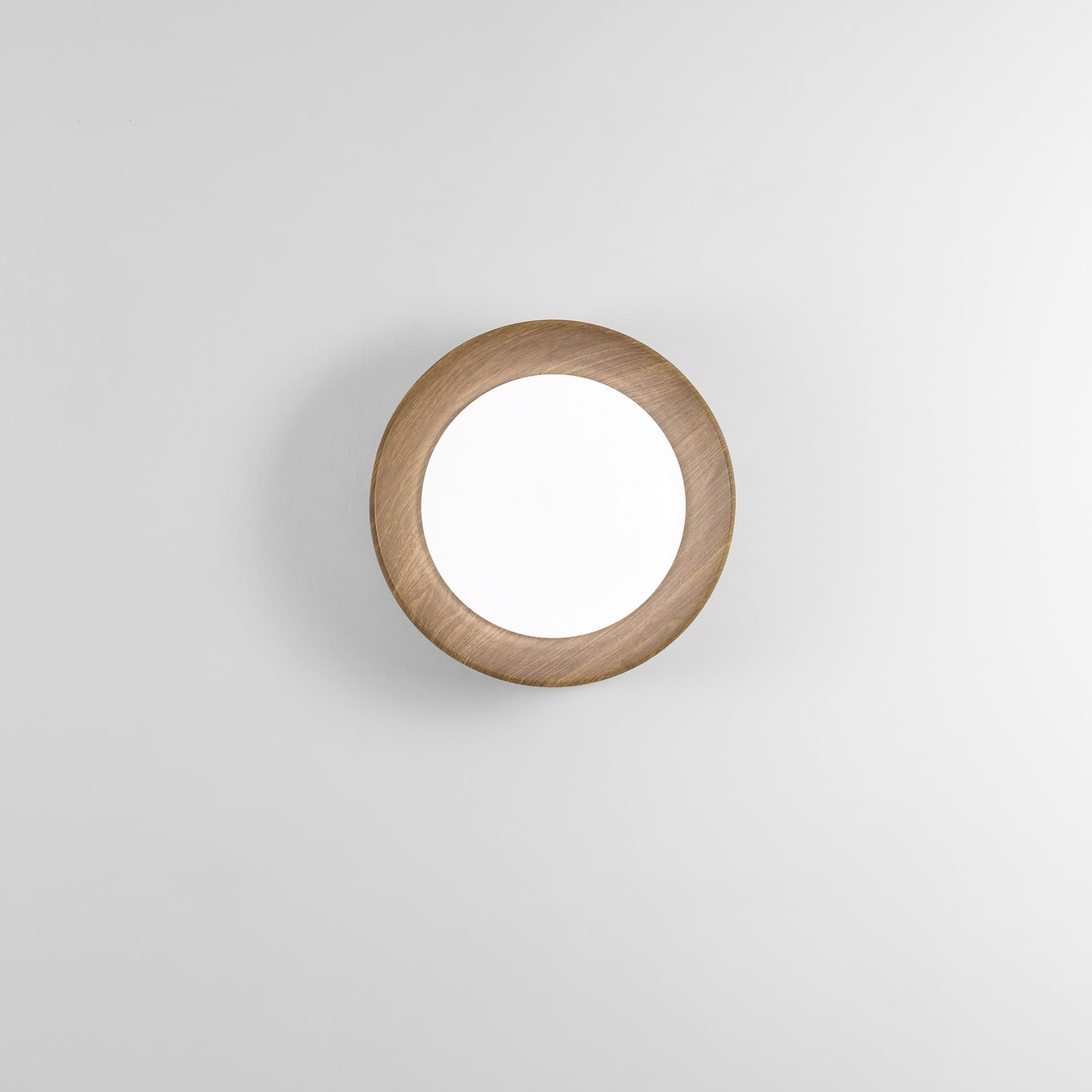 Plafoniera LED moderna da soffitto bianca o nera in simil legno 23W - 10