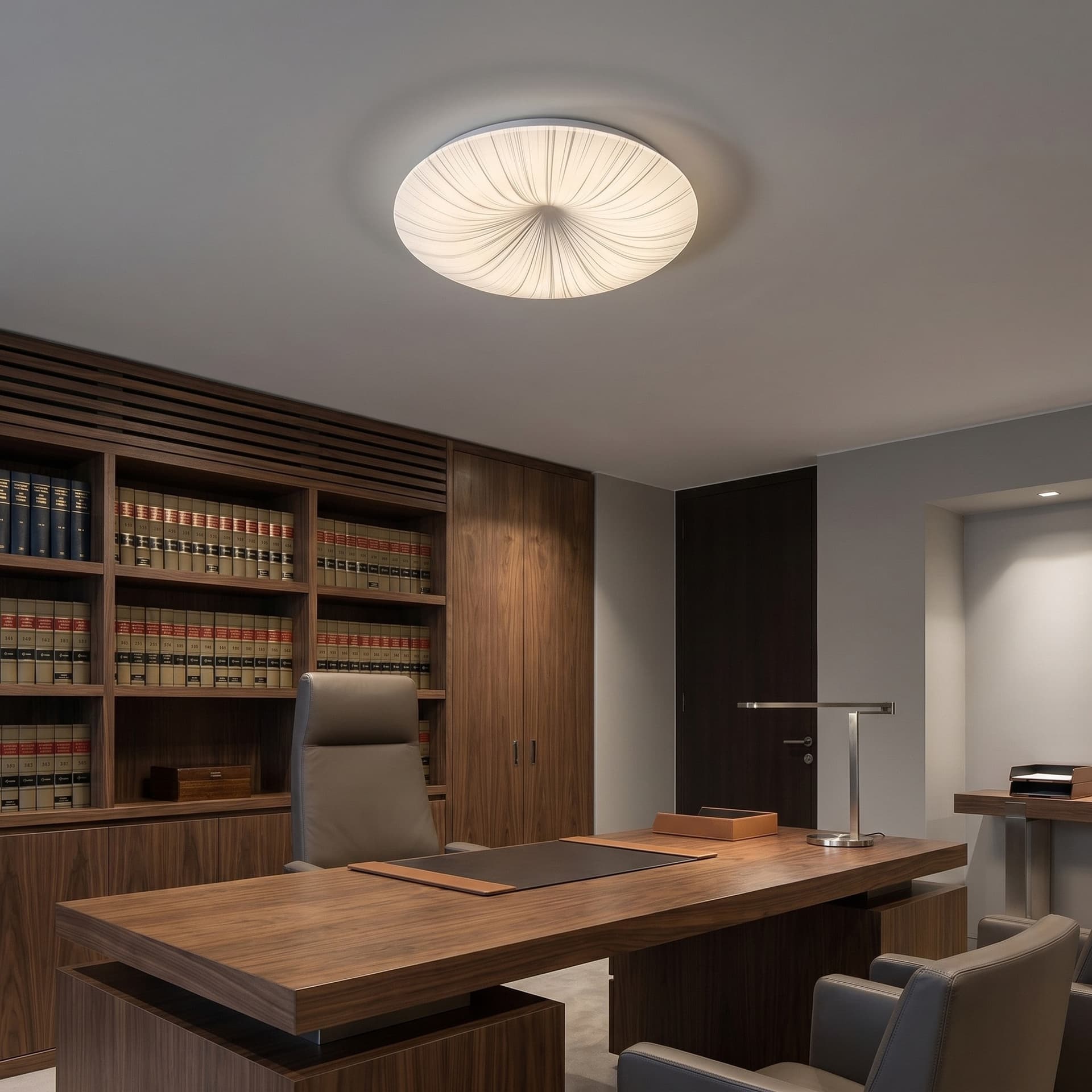 Plafoniera LED da soffitto in acrilico Bianca e Argento 24W - 3
