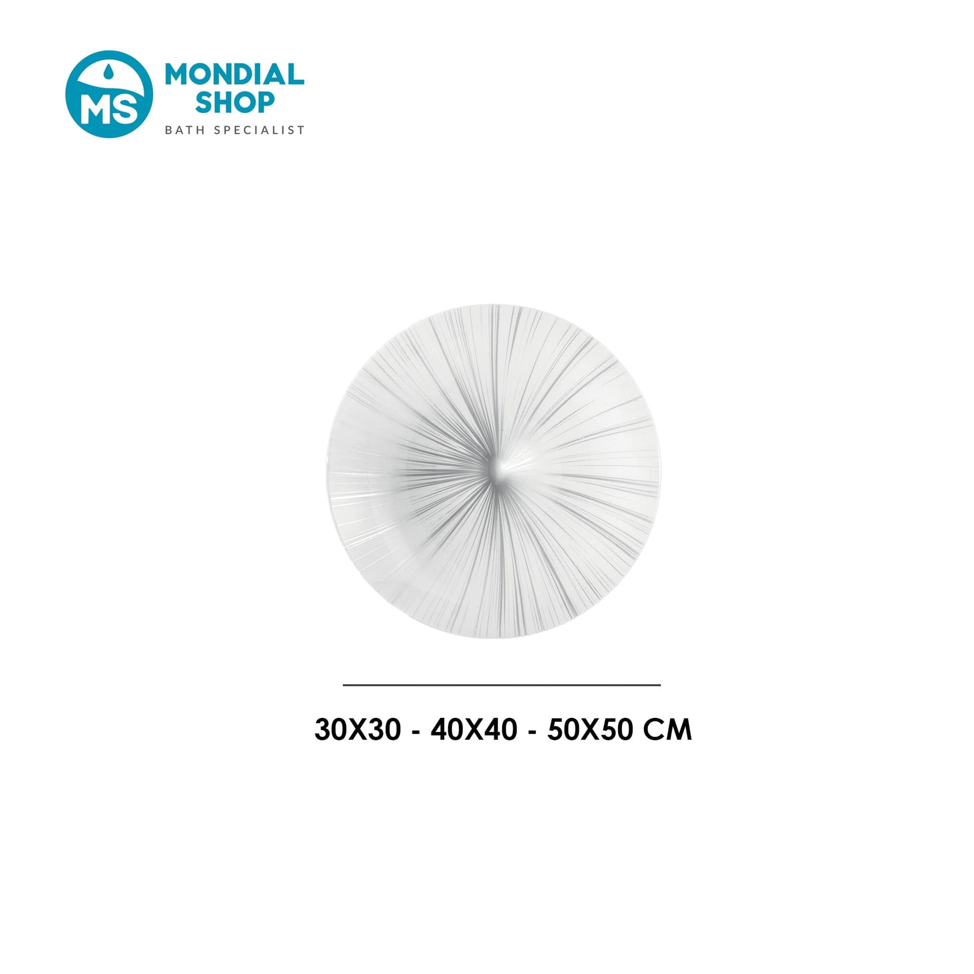 Plafoniera LED da soffitto in acrilico Bianca e Argento 24W - 4