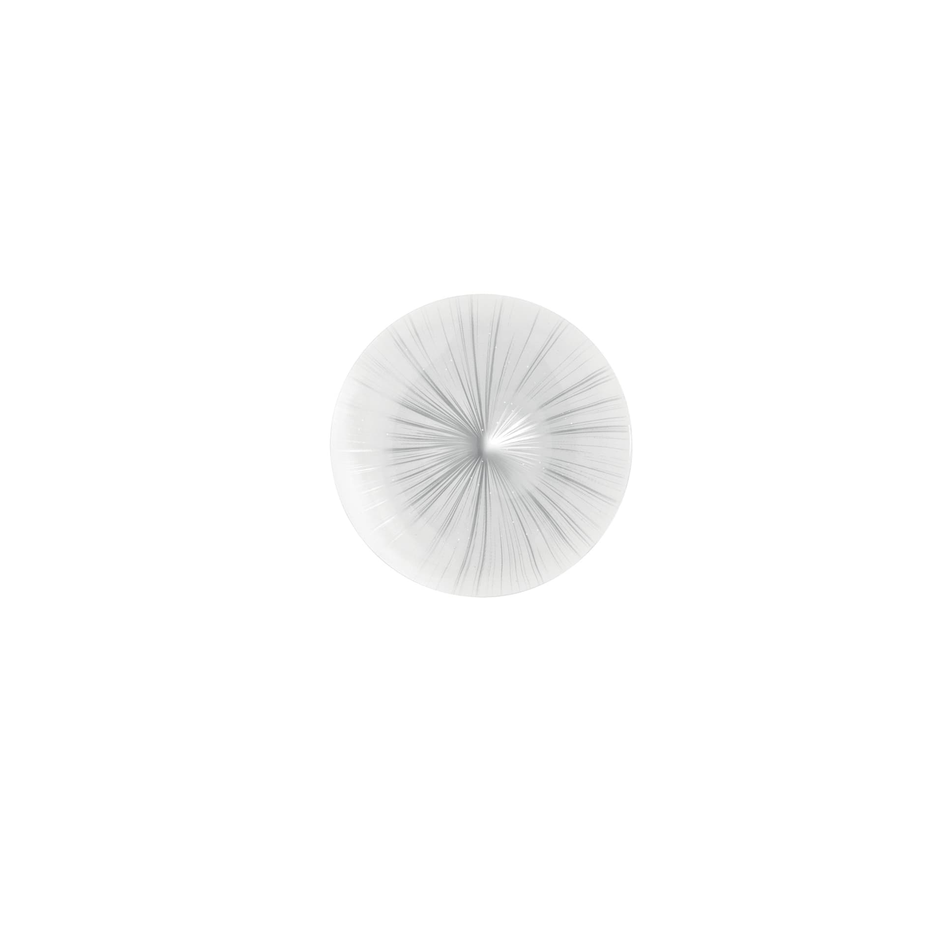 Plafoniera LED da soffitto in acrilico Bianca e Argento 24W - 7