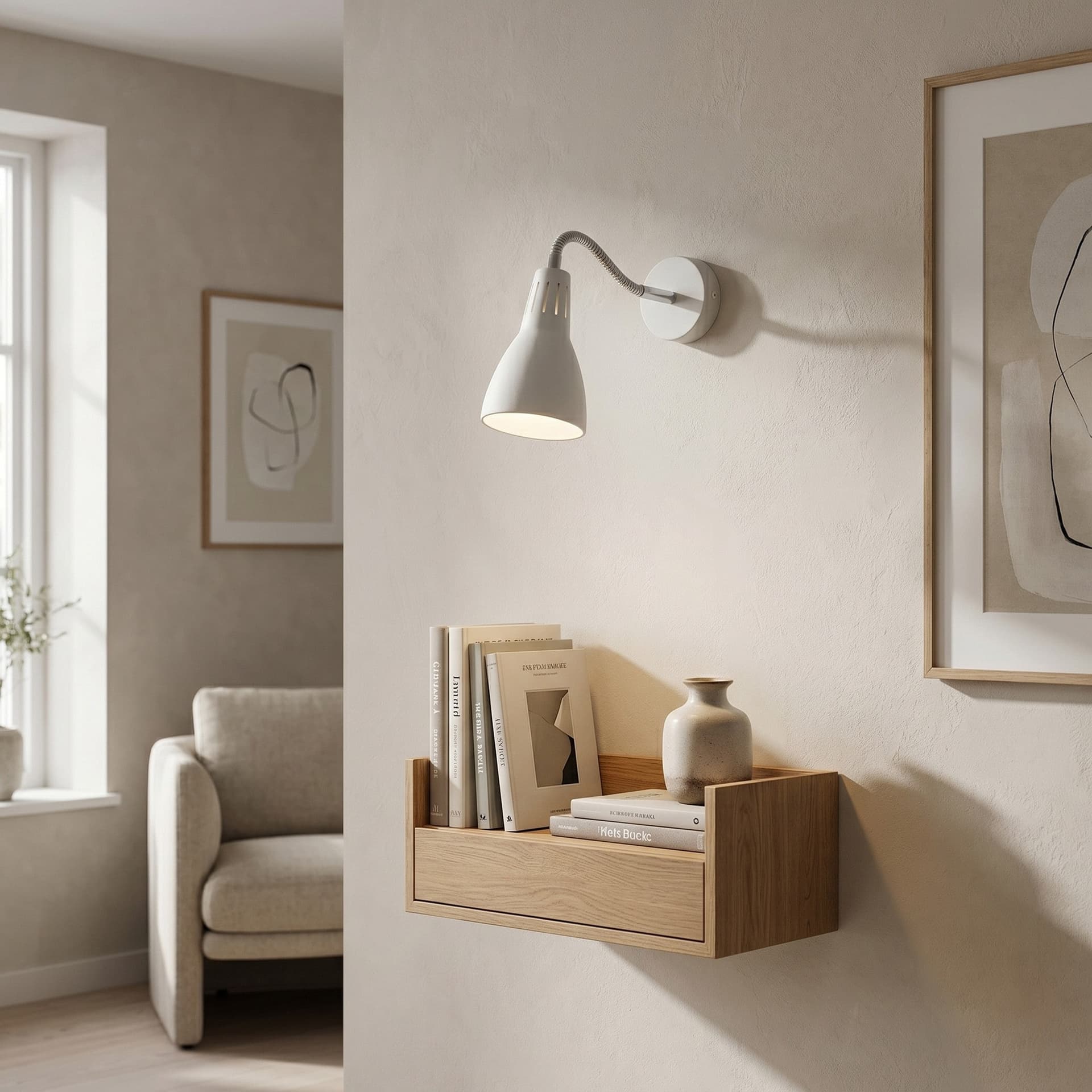 Applique in metallo per Camera da letto Ufficio Specchio o Quadri E14 in 3 varianti - 5