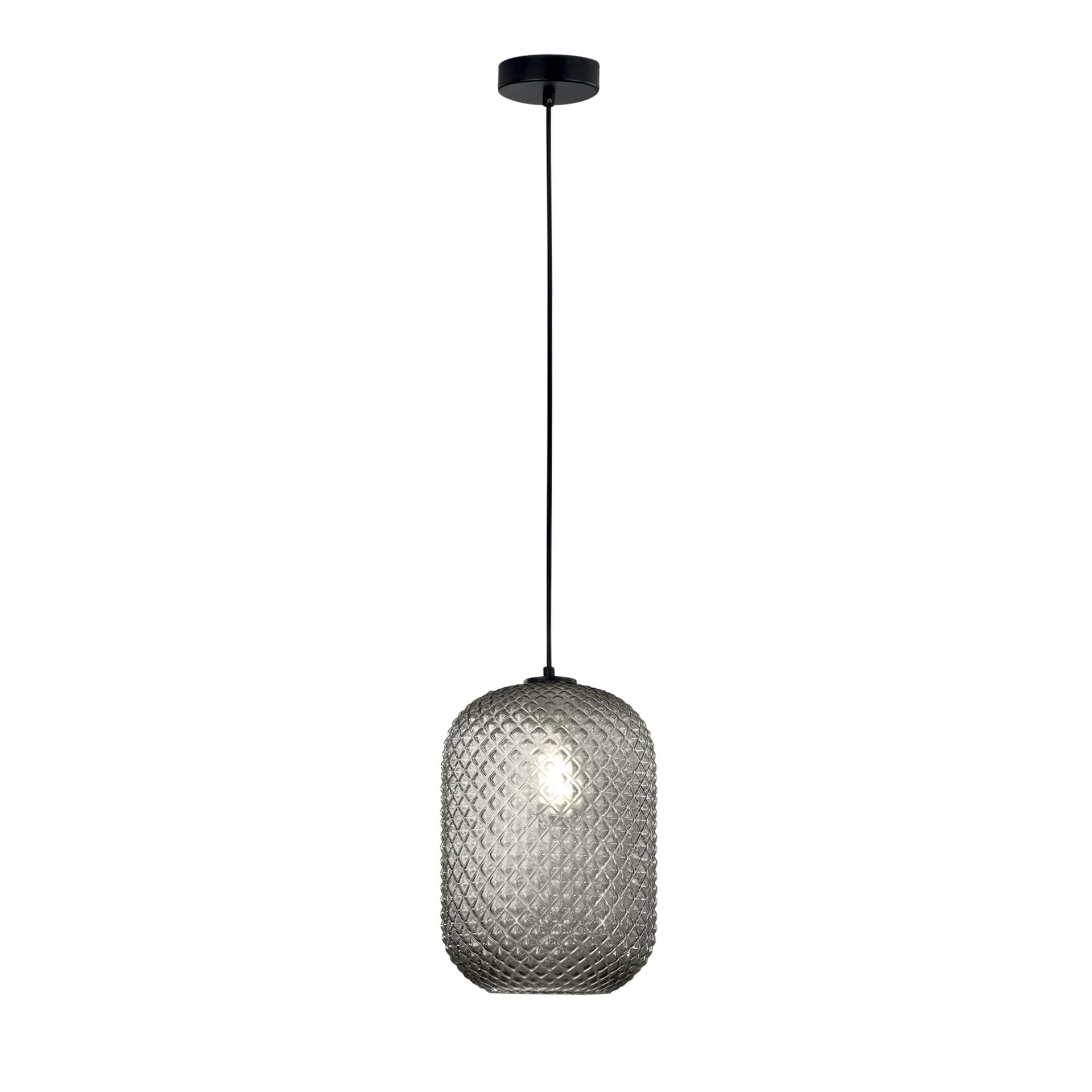 Sospensione Lampadario ovale design moderno in vari colori 1XE27 - 23