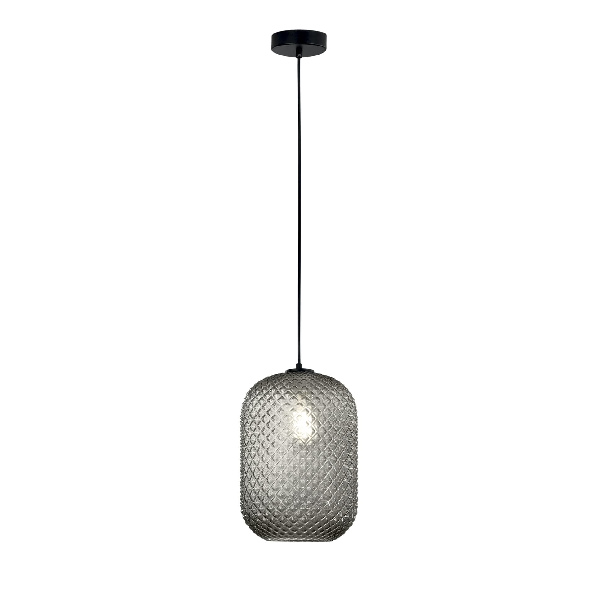 Sospensione Lampadario ovale design moderno in vari colori 1XE27 - 18