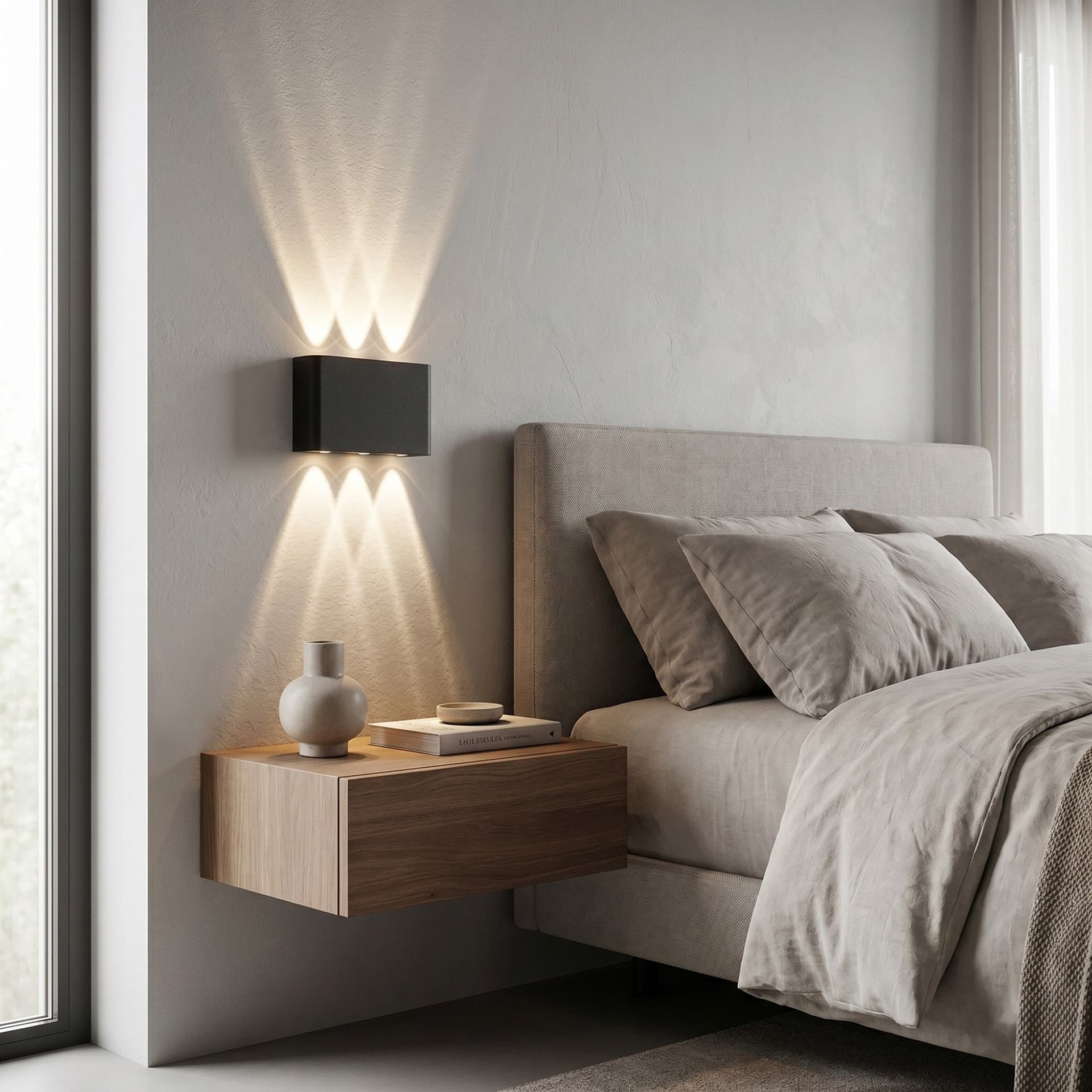 Applique Moderna LED Bianca o Nera - 3