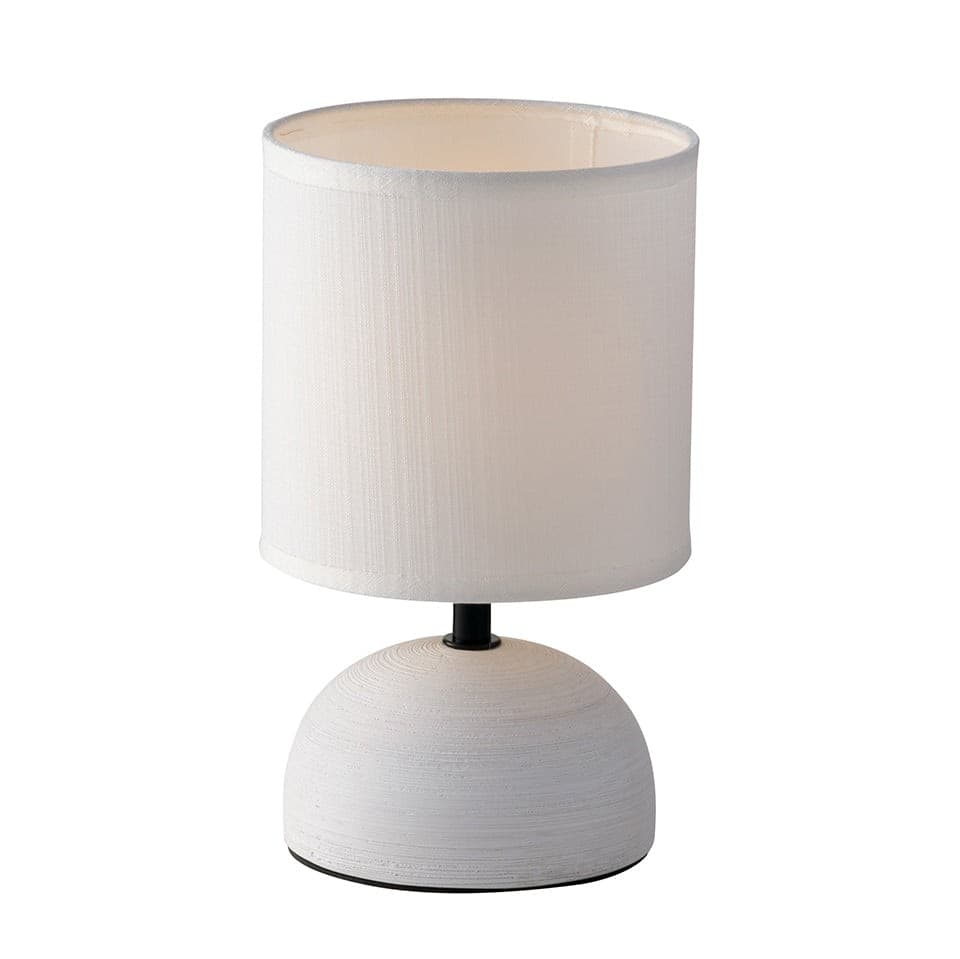 Lume da comodino moderno in ceramica e tela in 5 varianti 1XE14 - 16