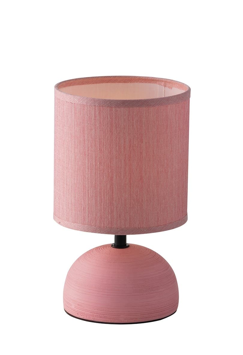 Lume da comodino moderno in ceramica e tela in 5 varianti 1XE14 - 18