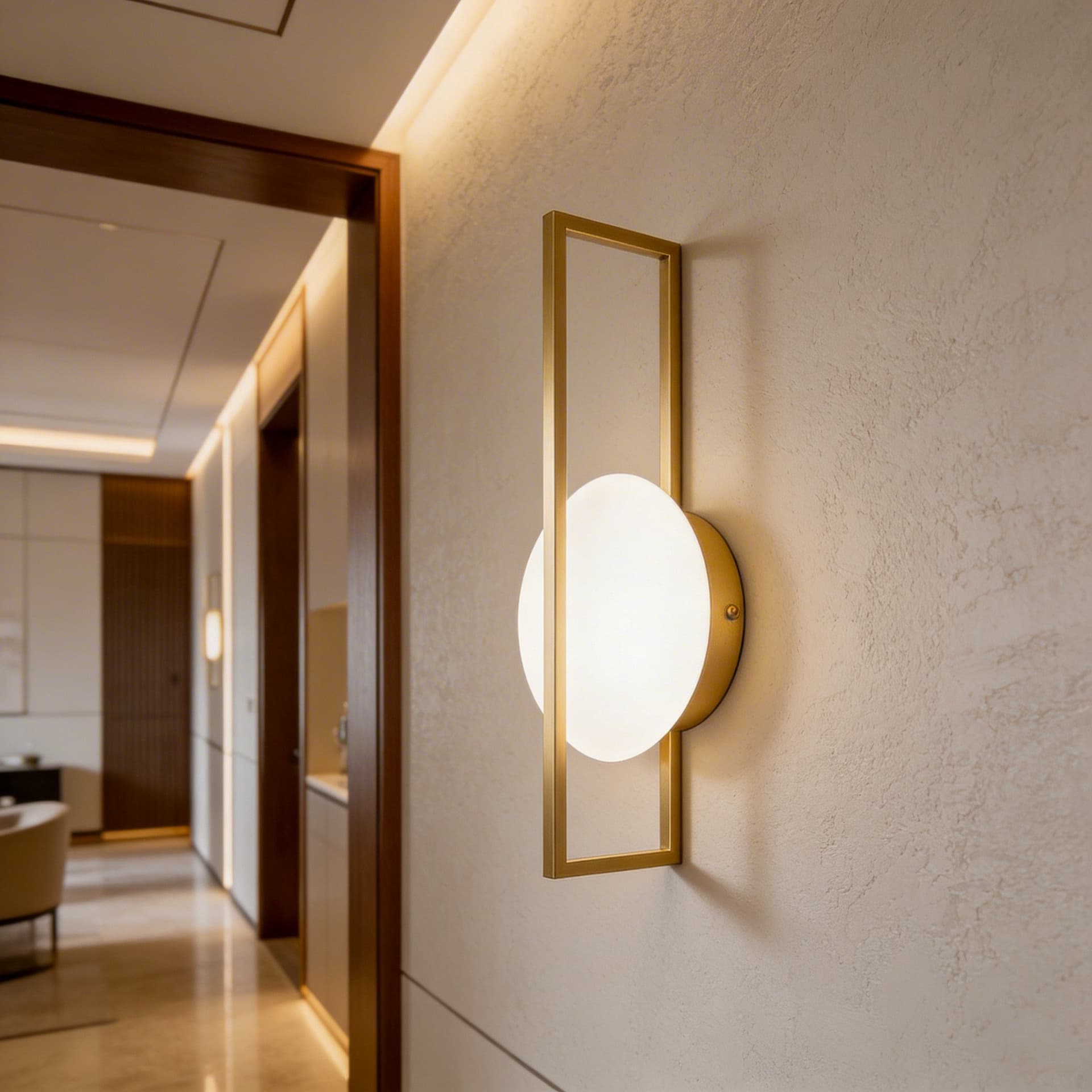 Applique Moderna LED in oro o nero - 2