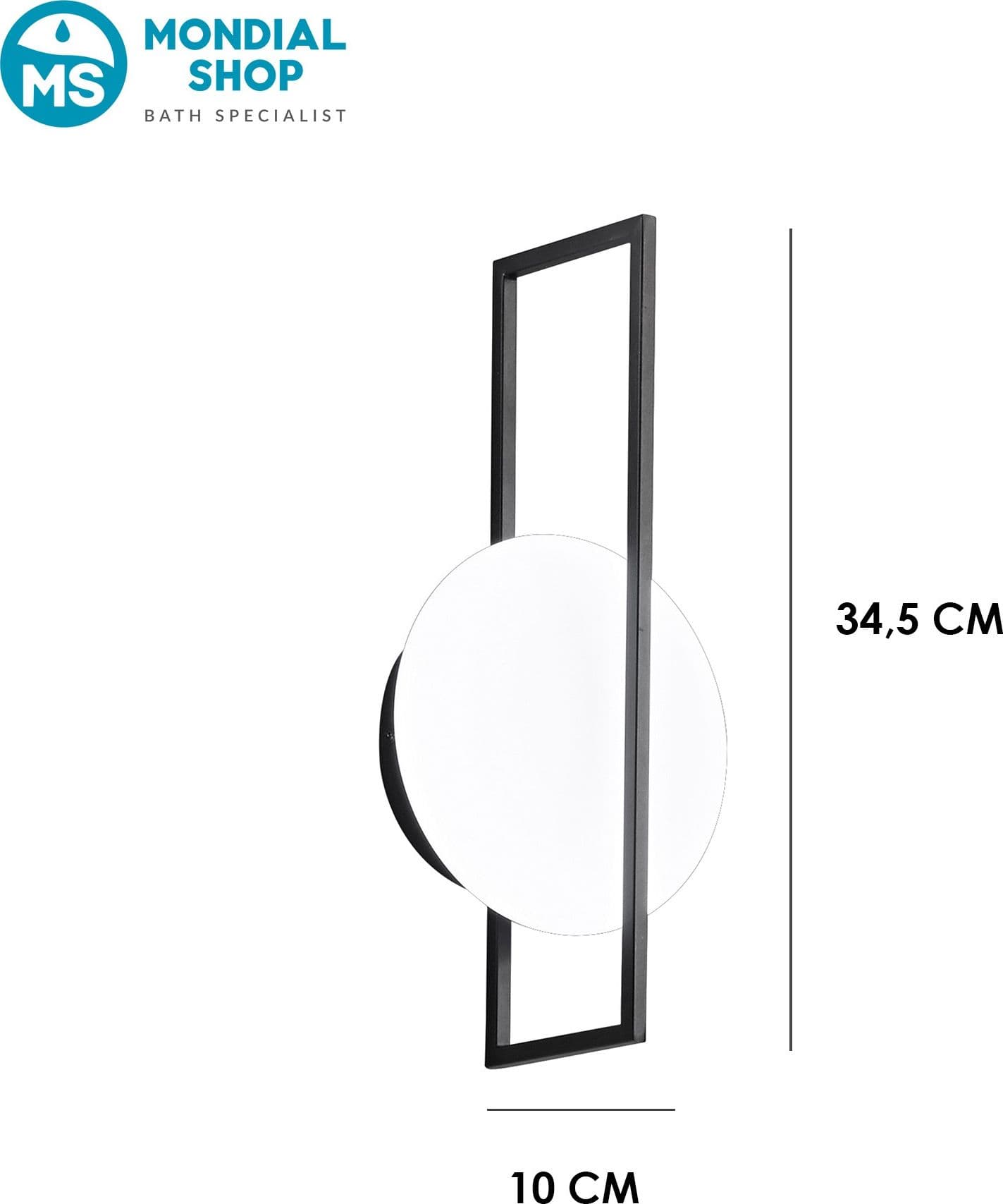 Applique Moderna LED in oro o nero - 7