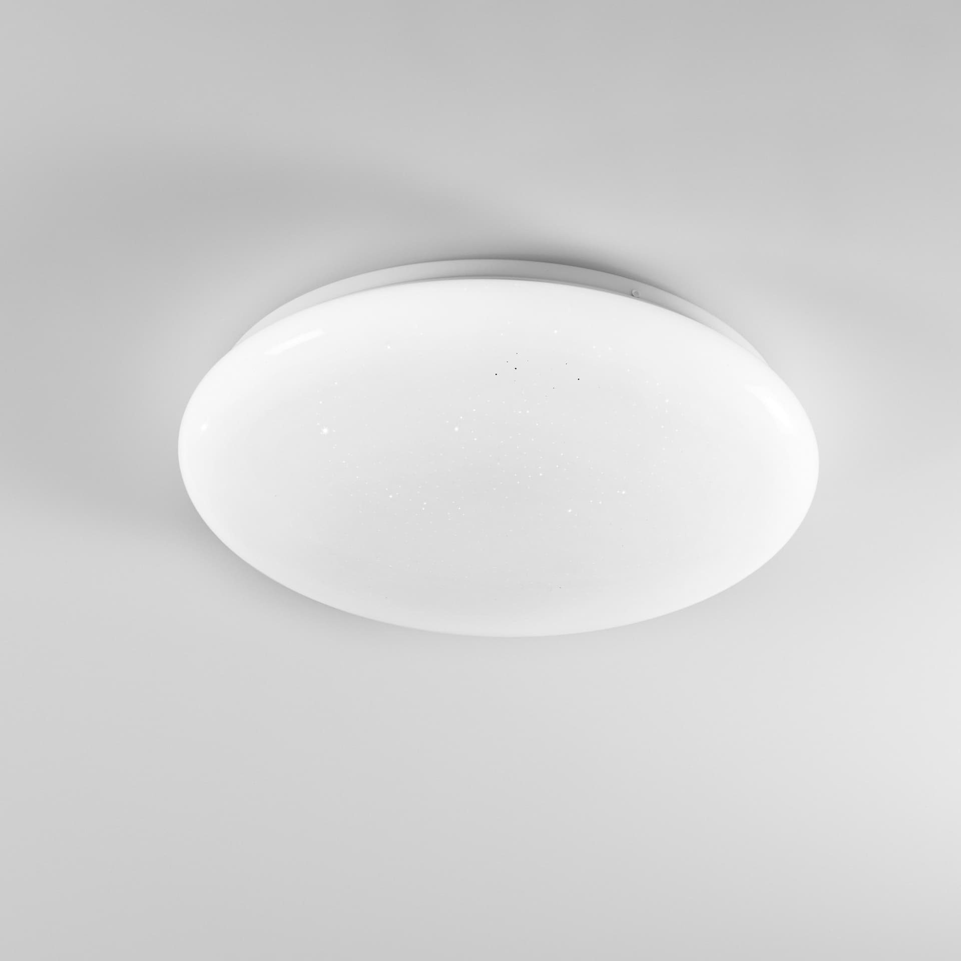 Plafoniera LED tonda bianca moderna con effetto cielo stellato - 5