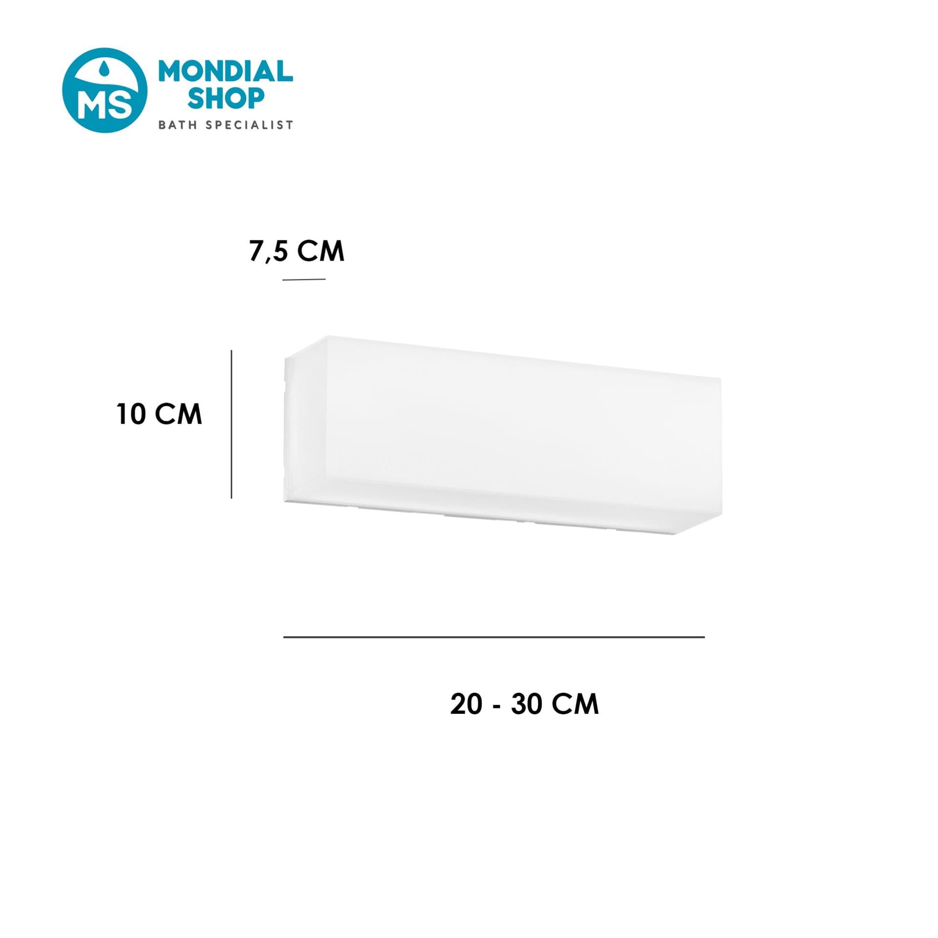 Plafoniera LED multiuso rettangolare bianca disponibile in misura 20 o 30 - 4