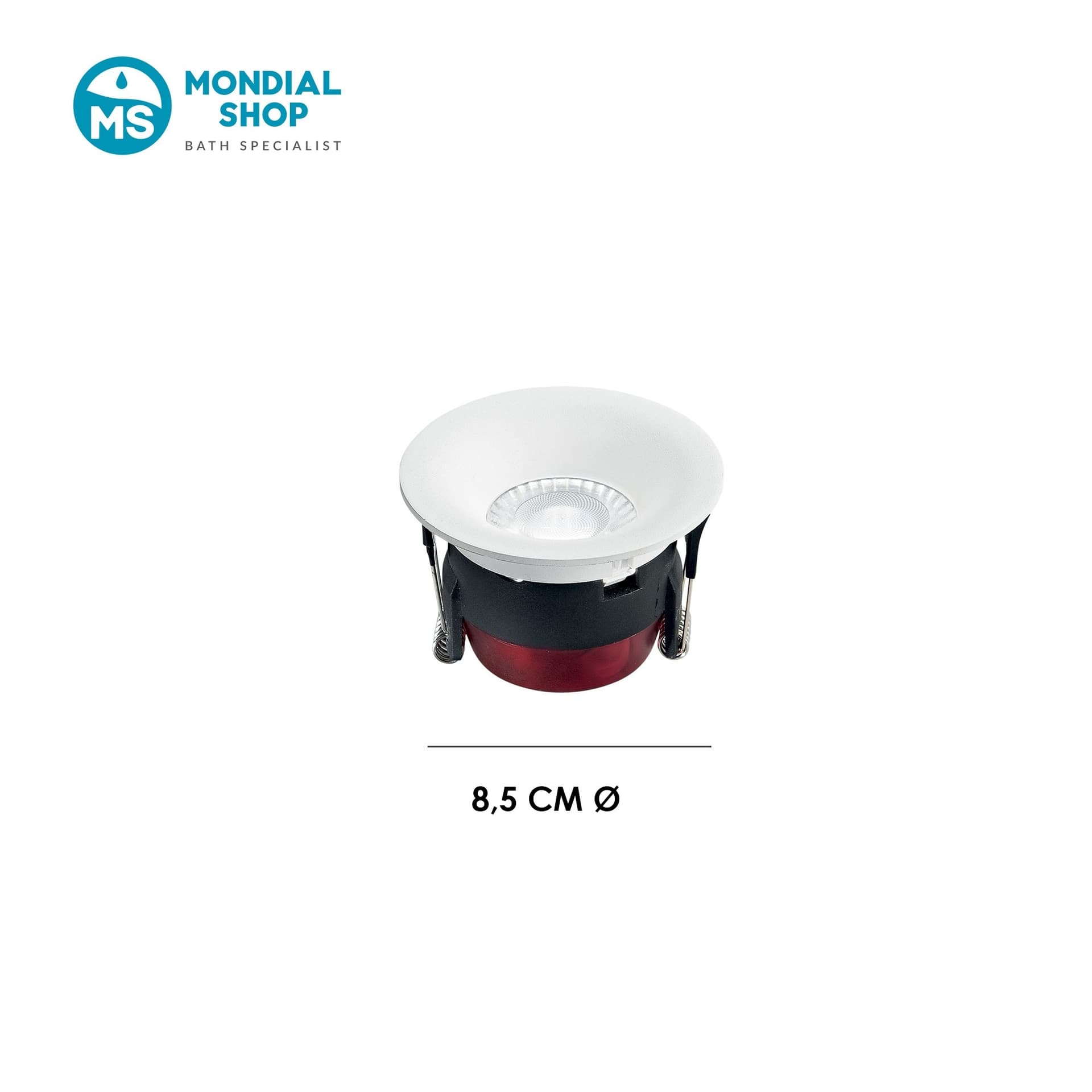 Faretto LED a incasso da esterno bianco o nero 8W - 1