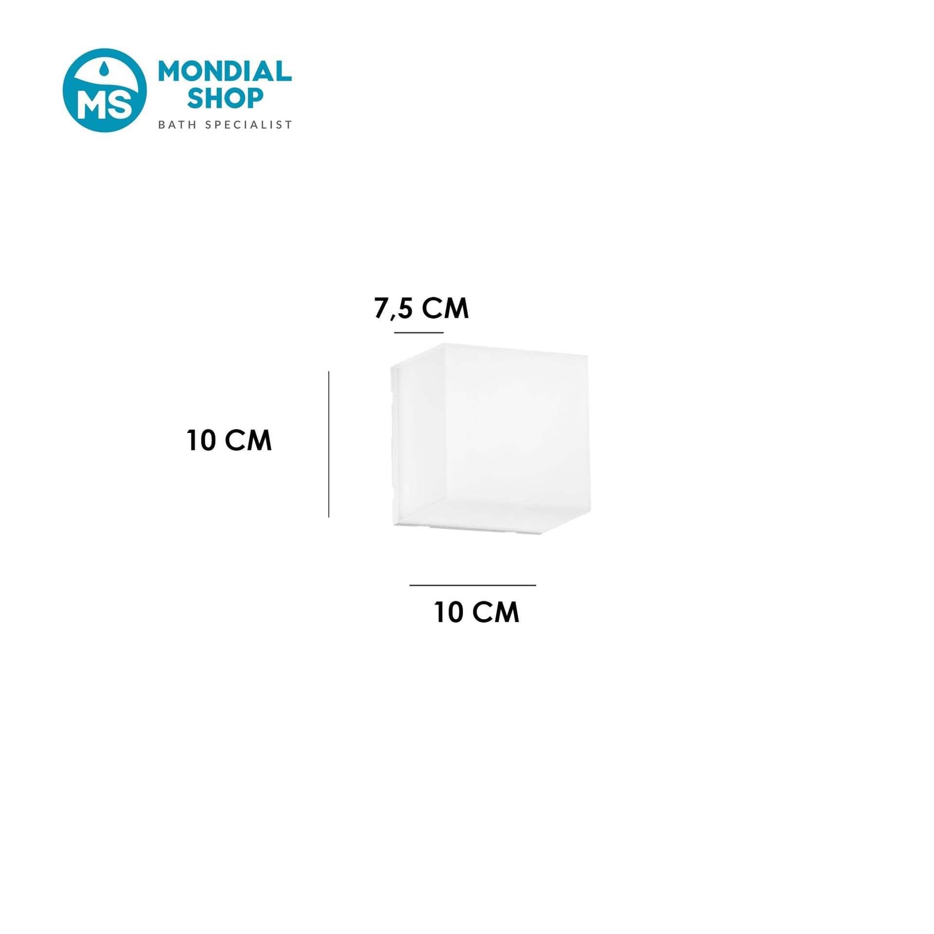 Plafoniera LED moderna da esterno bianca quadrata 5W luce regolabile - 2