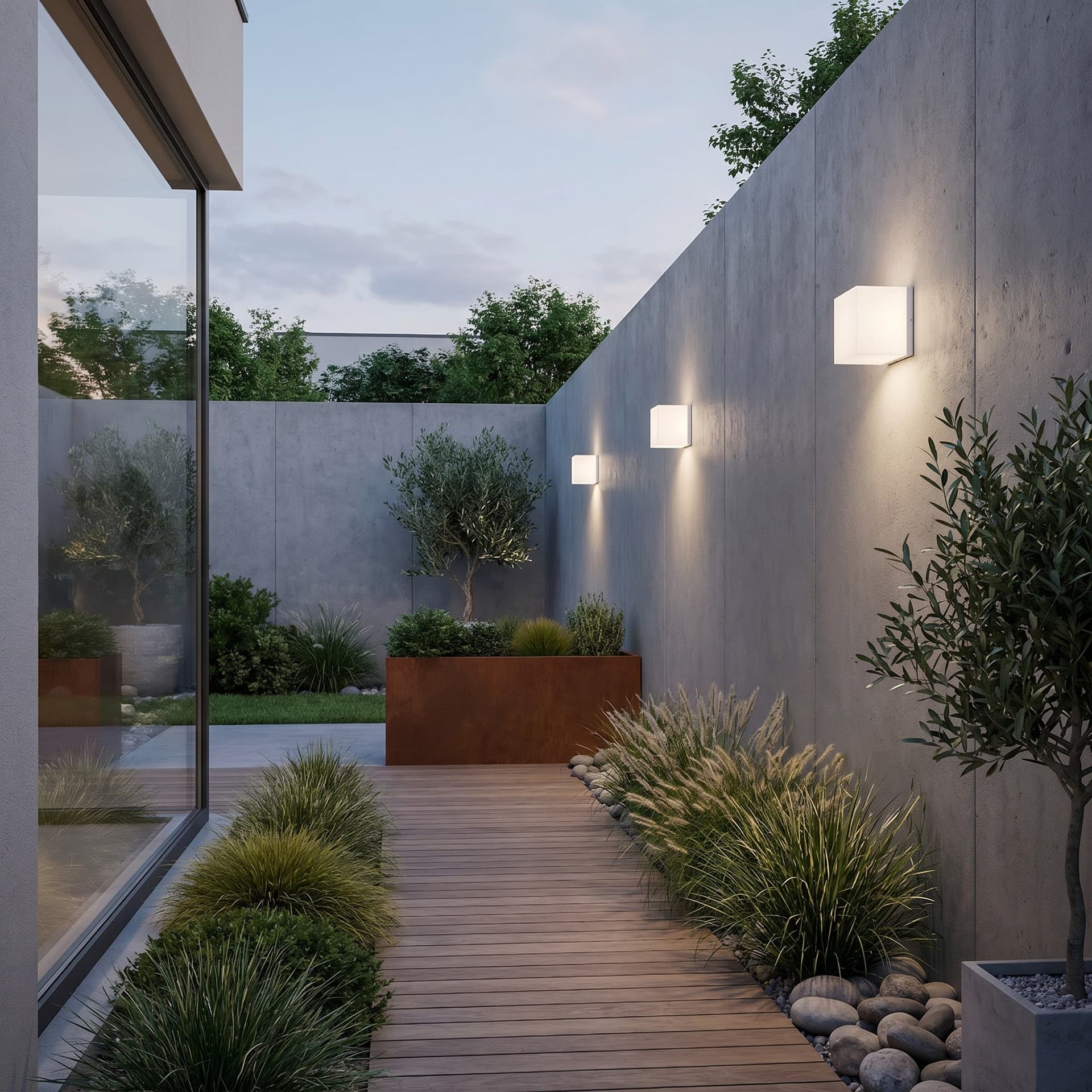 Plafoniera LED moderna da esterno bianca quadrata 5W luce regolabile - 3