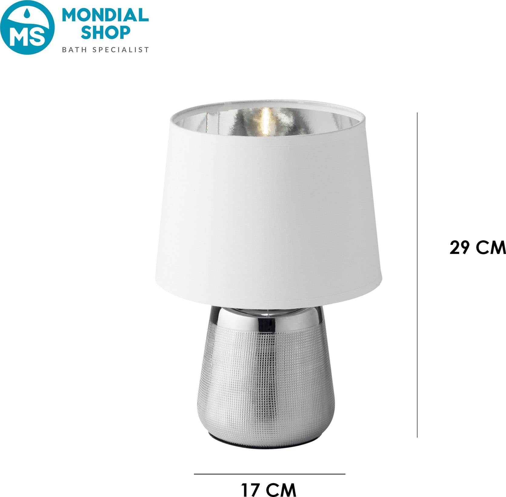 Lumetto da Tavolo Moderno Oro o Argento E14 - 8