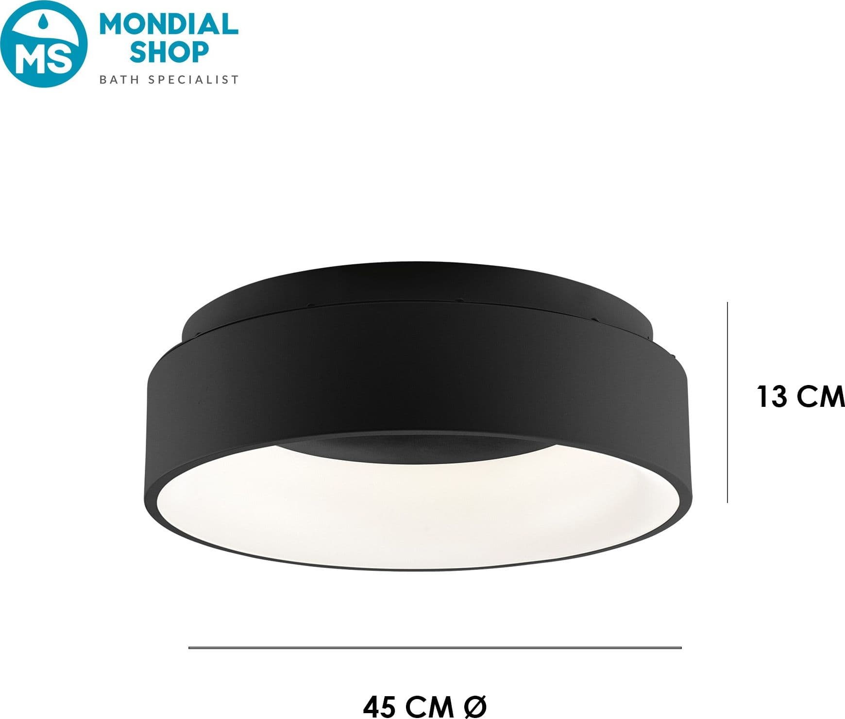 Plafoniera LED moderna da interno per soffitto in 3 varianti 40W - 1