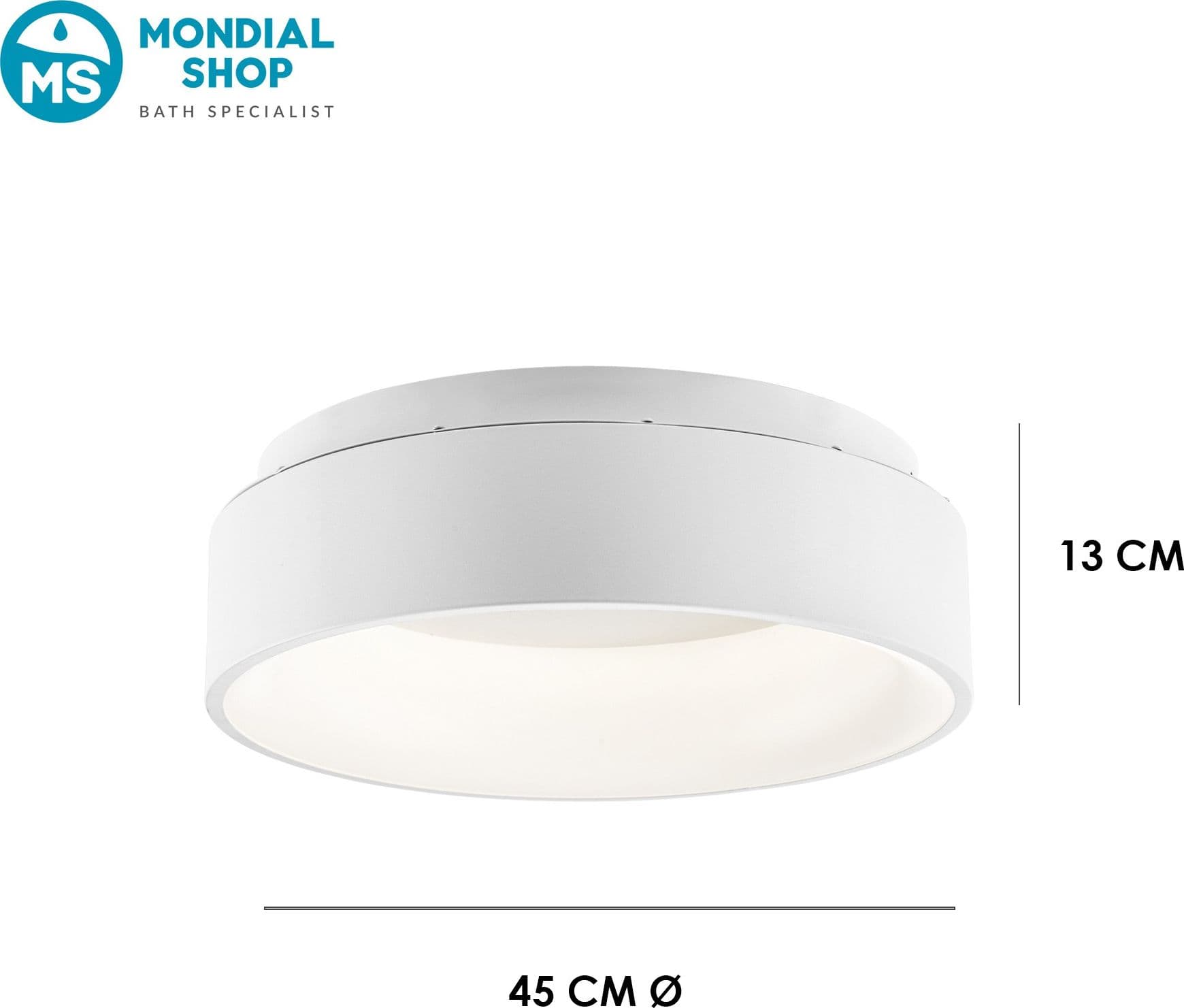 Plafoniera LED moderna da interno per soffitto in 3 varianti 40W - 3