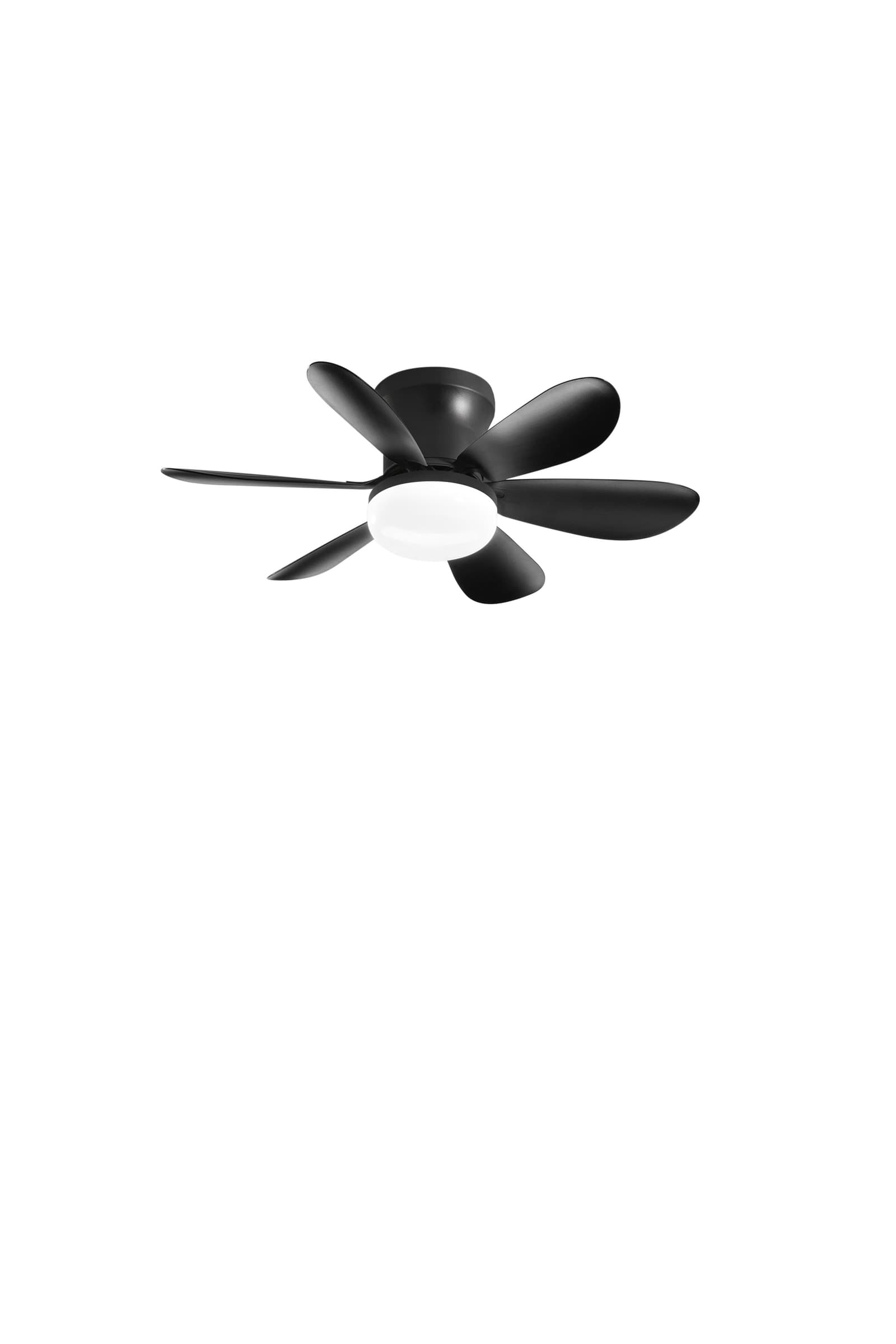 Plafoniera LED 10W con Ventilatore e Telecomando Bianco o Nero - 6