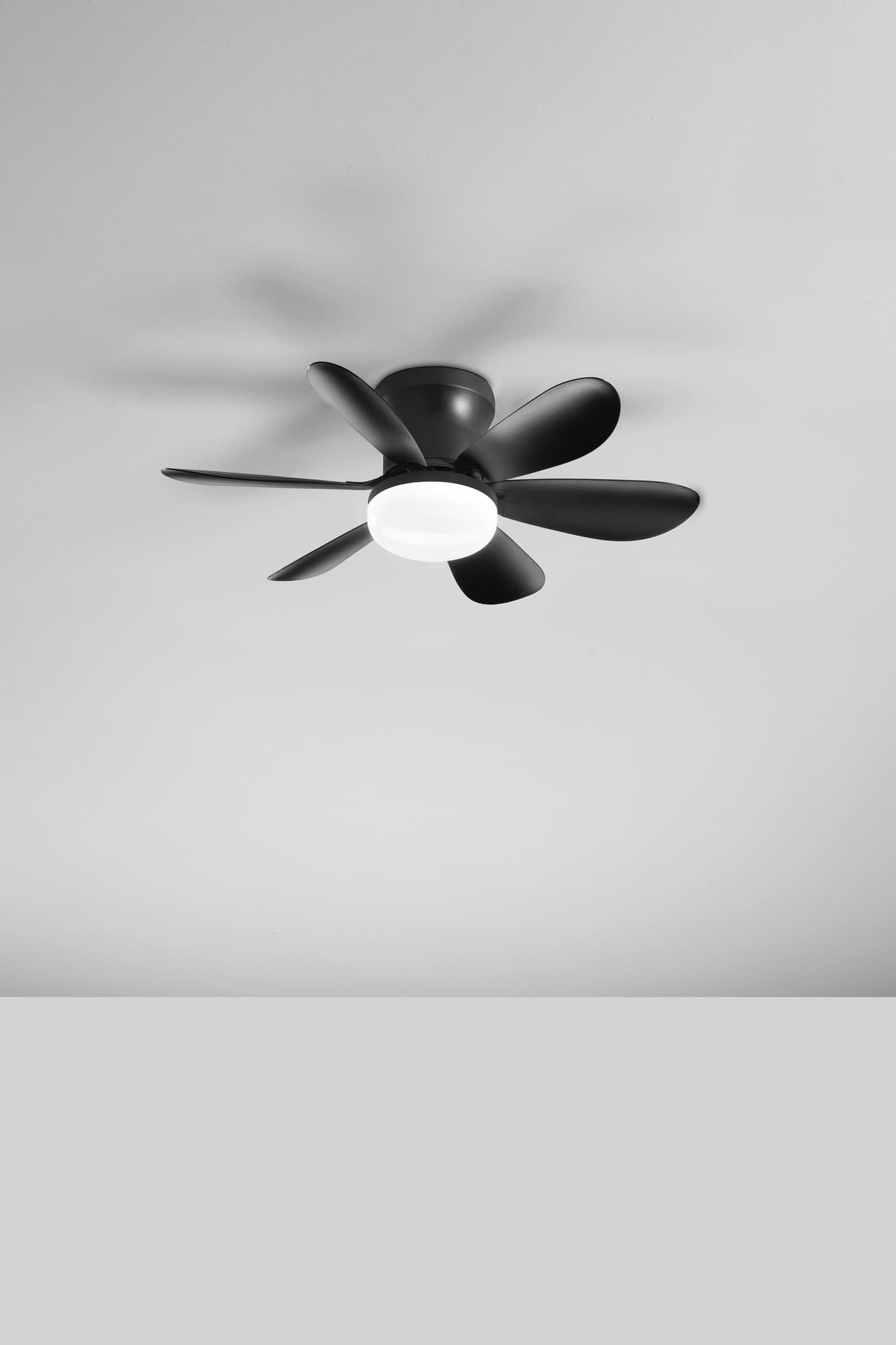 Plafoniera LED 10W con Ventilatore e Telecomando Bianco o Nero - 7