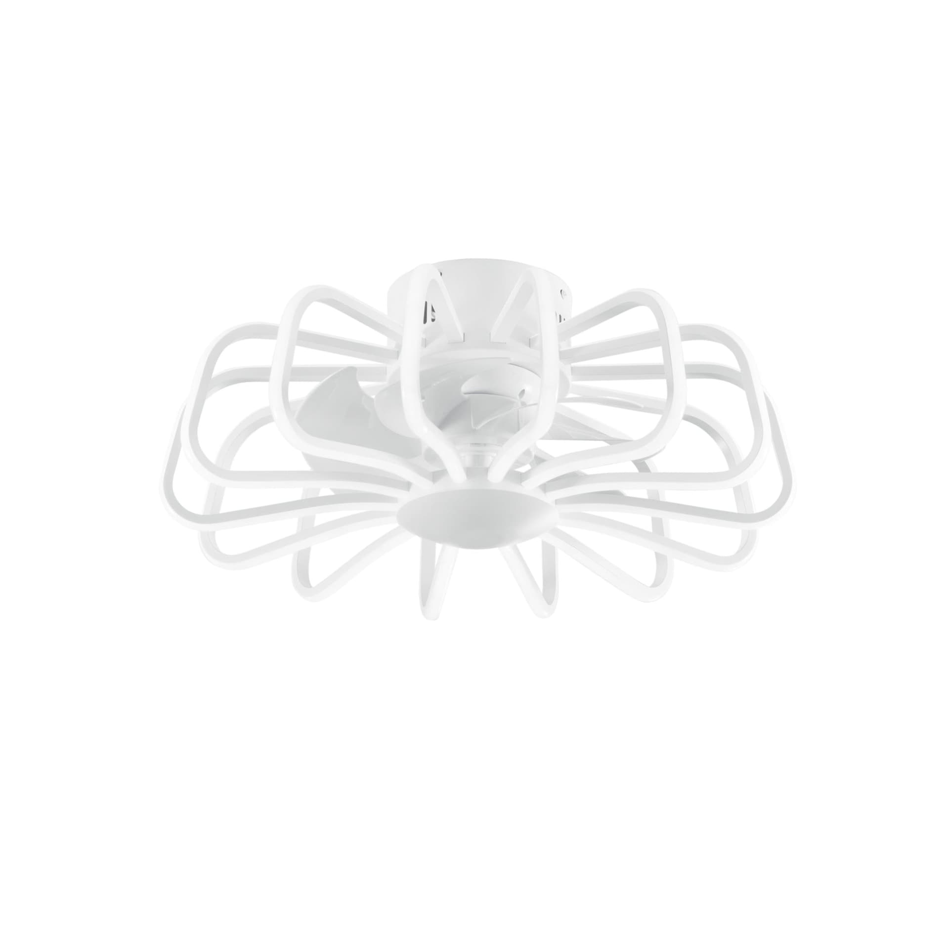Plafoniera LED 80W con Ventilatore e Telecomando Bianco o Nero - 12