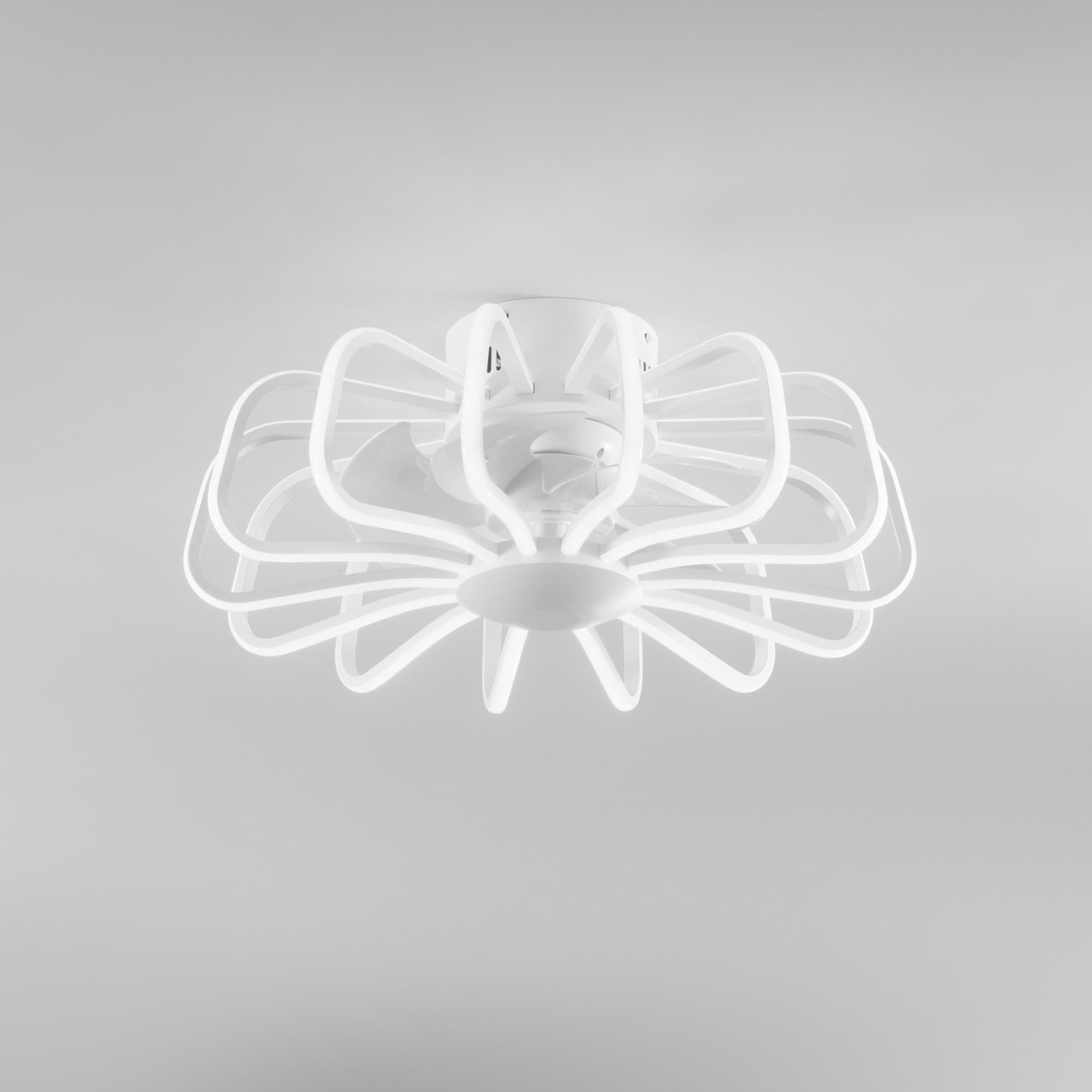 Plafoniera LED 80W con Ventilatore e Telecomando Bianco o Nero - 7