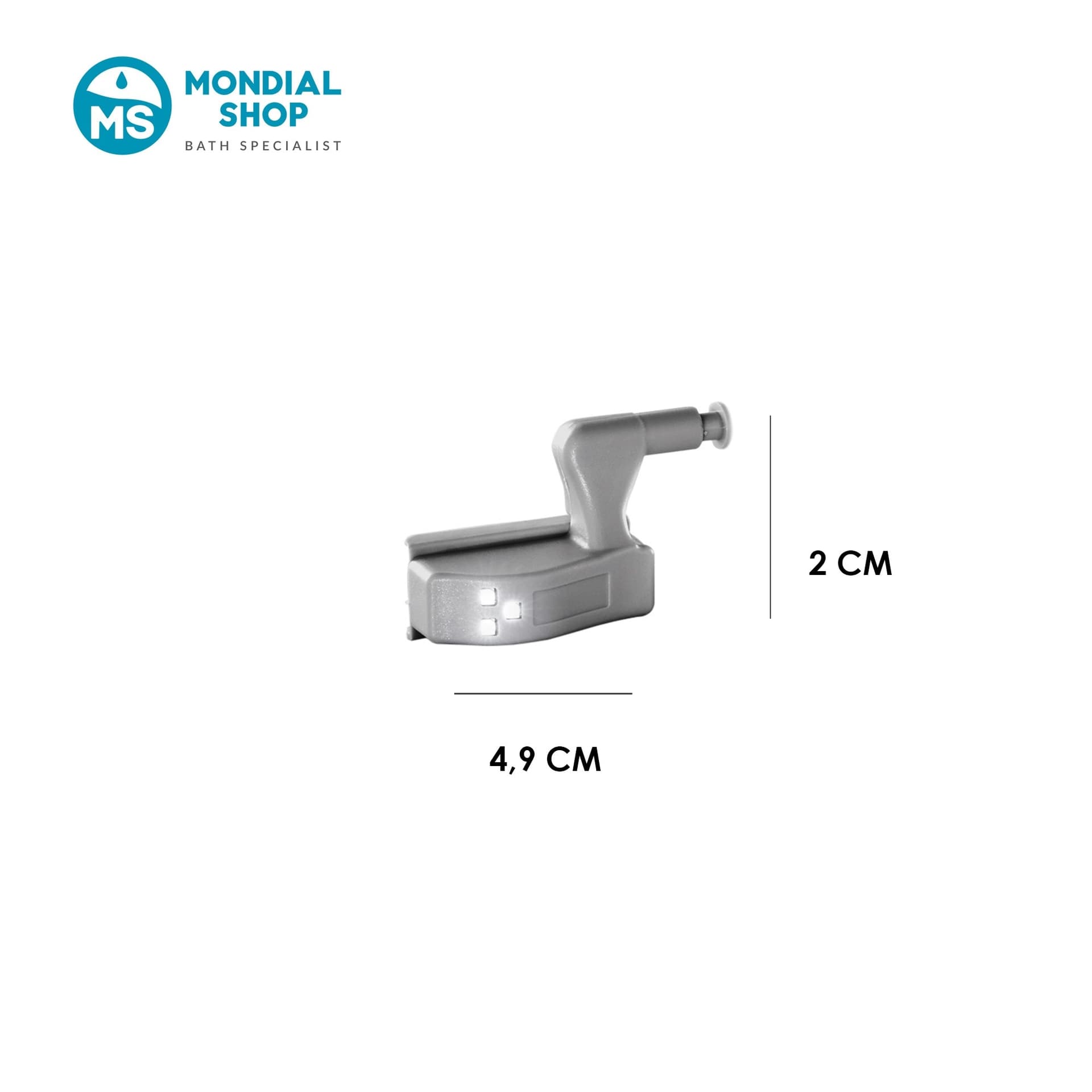 Accessorio copricerniera LED grigio per mobili da interno - 2