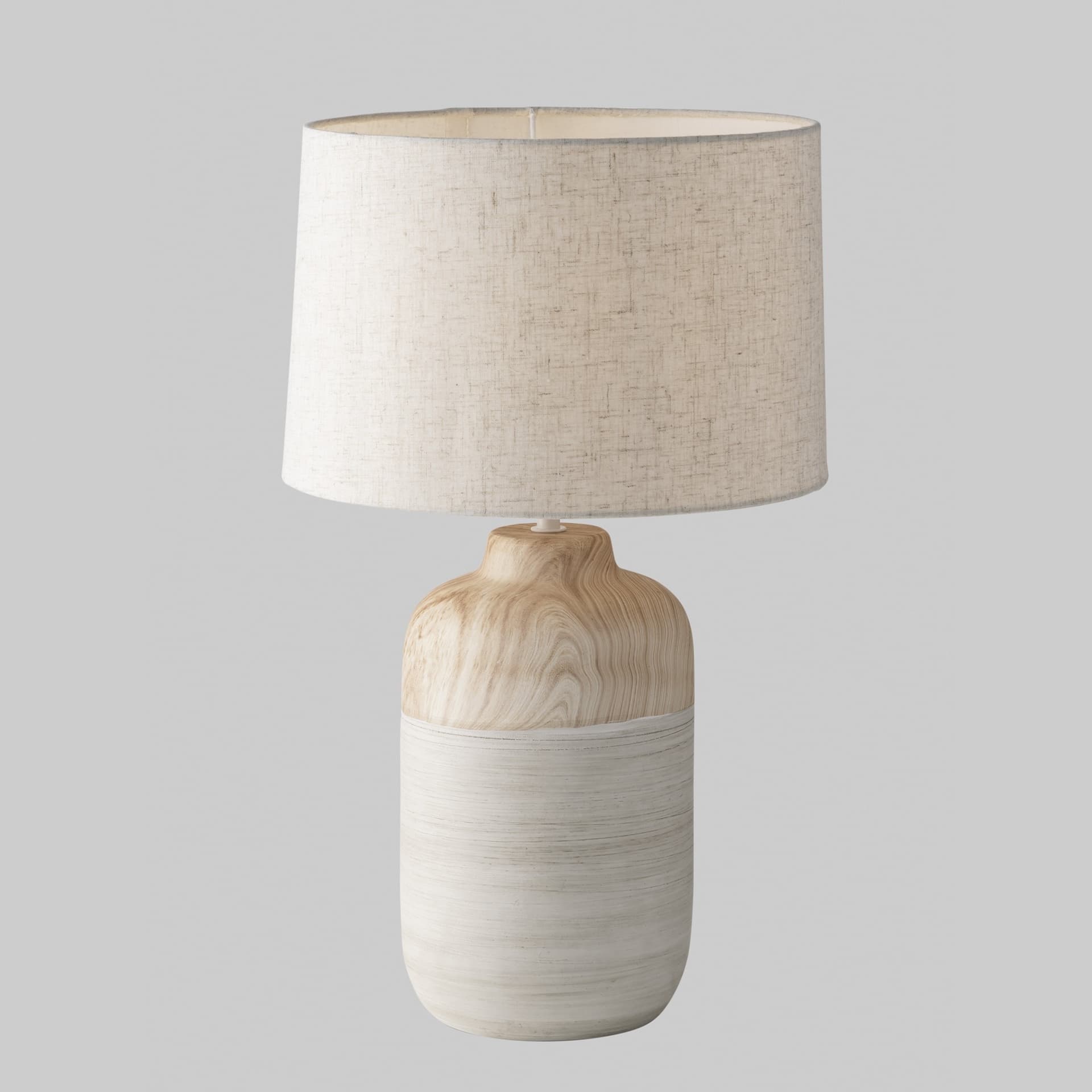 Lumetto da Tavolo in Ceramica Avorio Disponibile Varie Misure E27 - 11