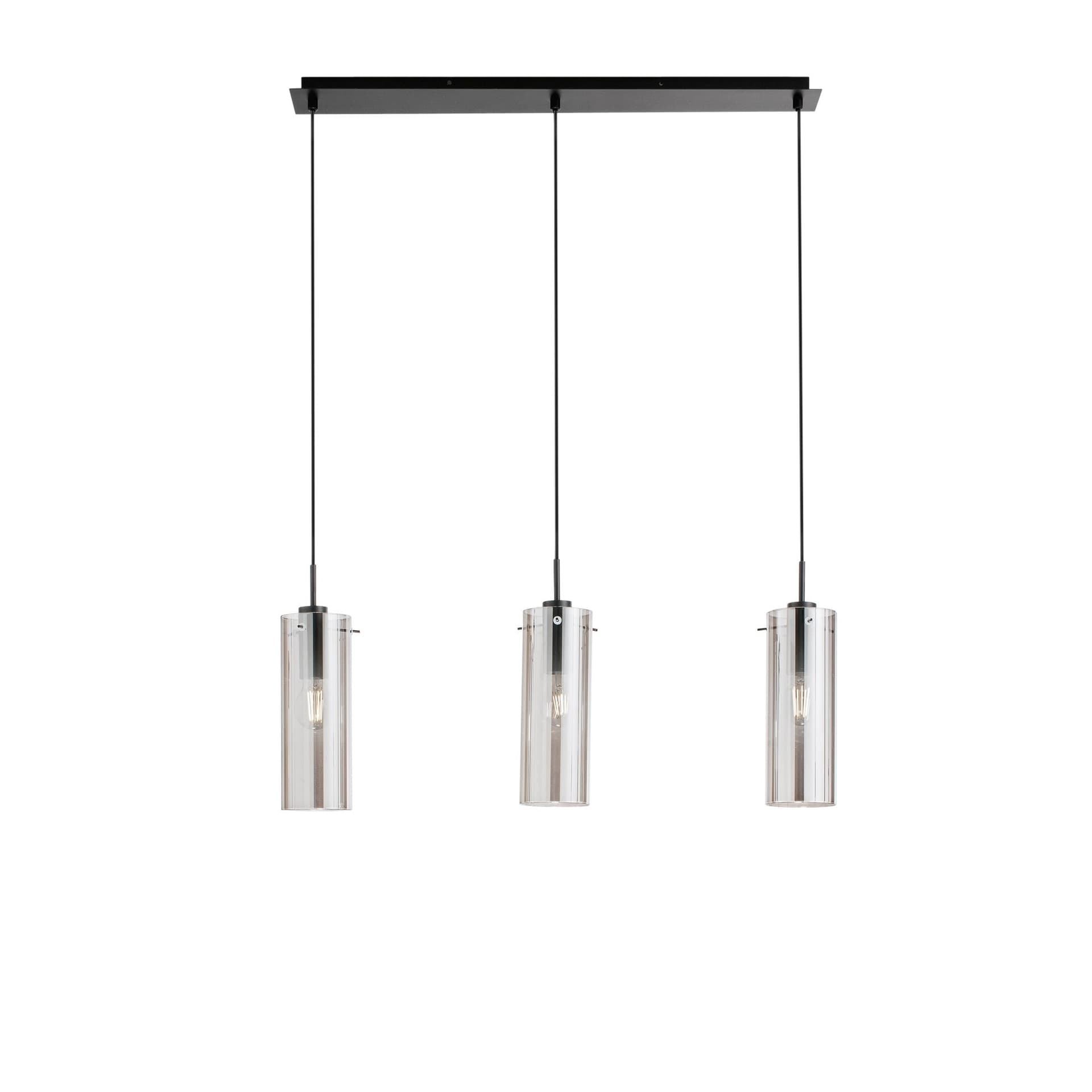 Sospensione moderna da interno 3XE27 disponibile in nero o oro - 4