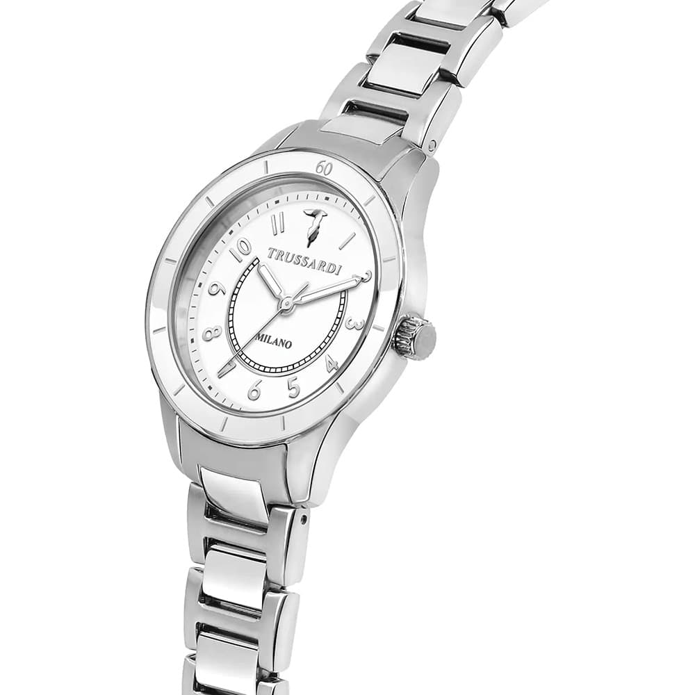 Trussardi T-Sky Ceramic – Orologio Donna Acciaio/Bianco (R2453151502) - 4