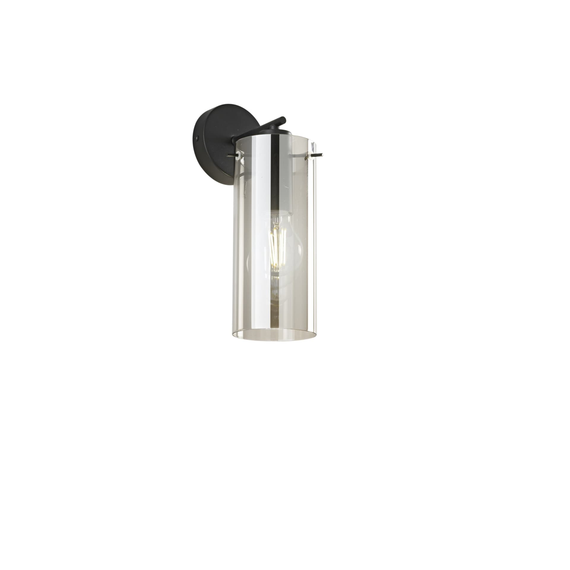 Applique Moderna in Vetro Ambra Oro o Nero E27 - 12