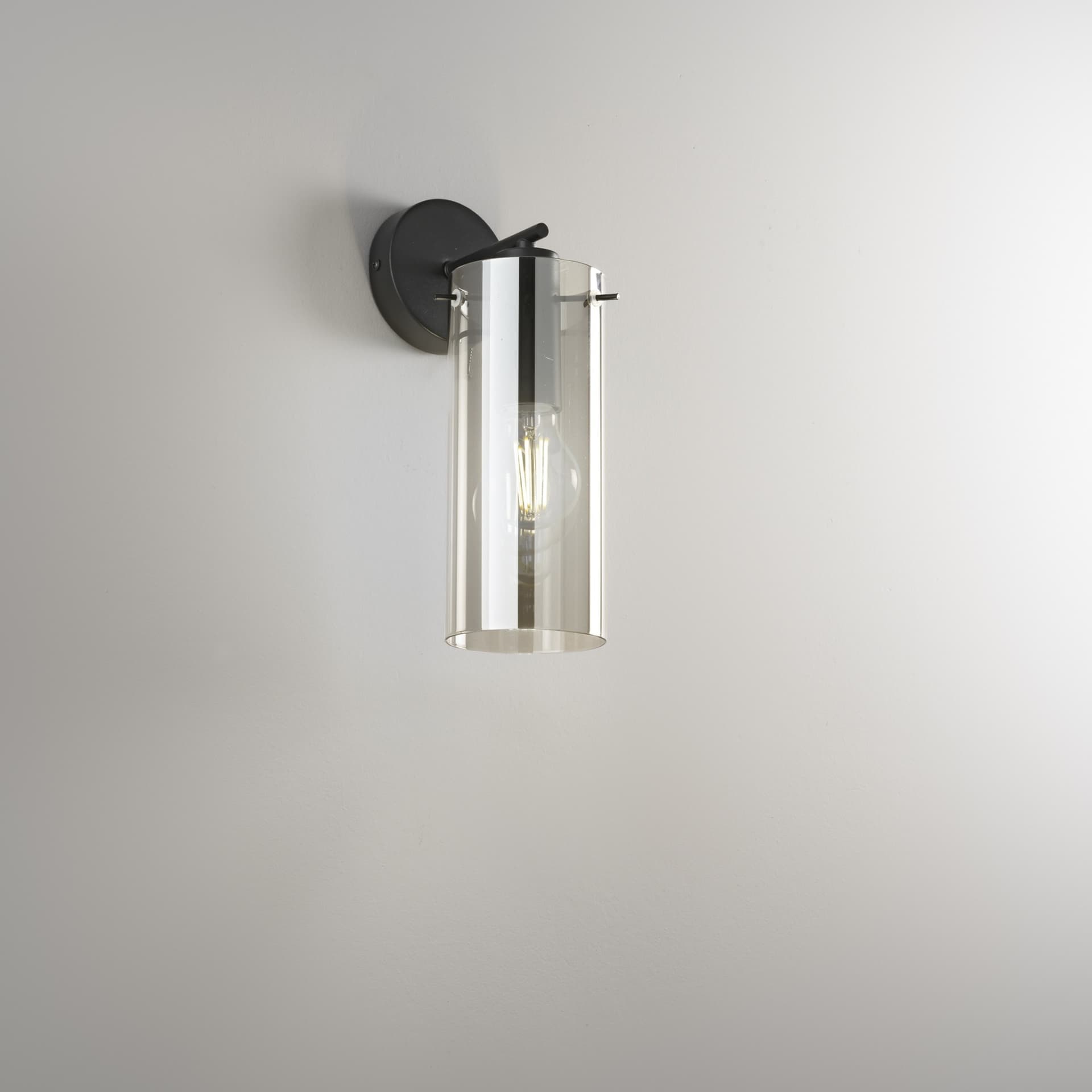 Applique Moderna in Vetro Ambra Oro o Nero E27 - 5