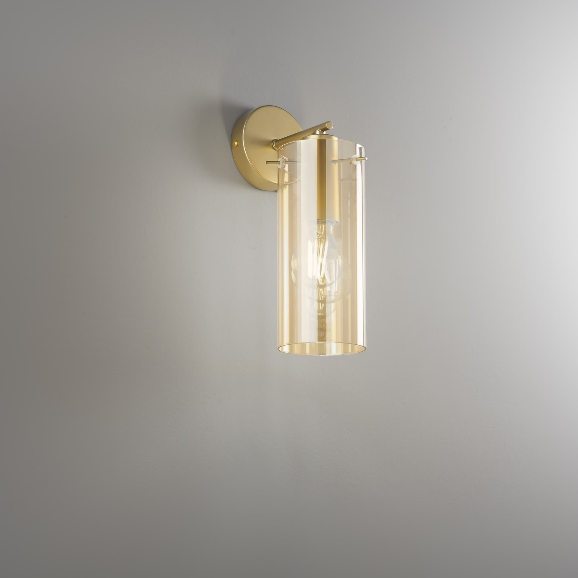 Applique Moderna in Vetro Ambra Oro o Nero E27 - 10