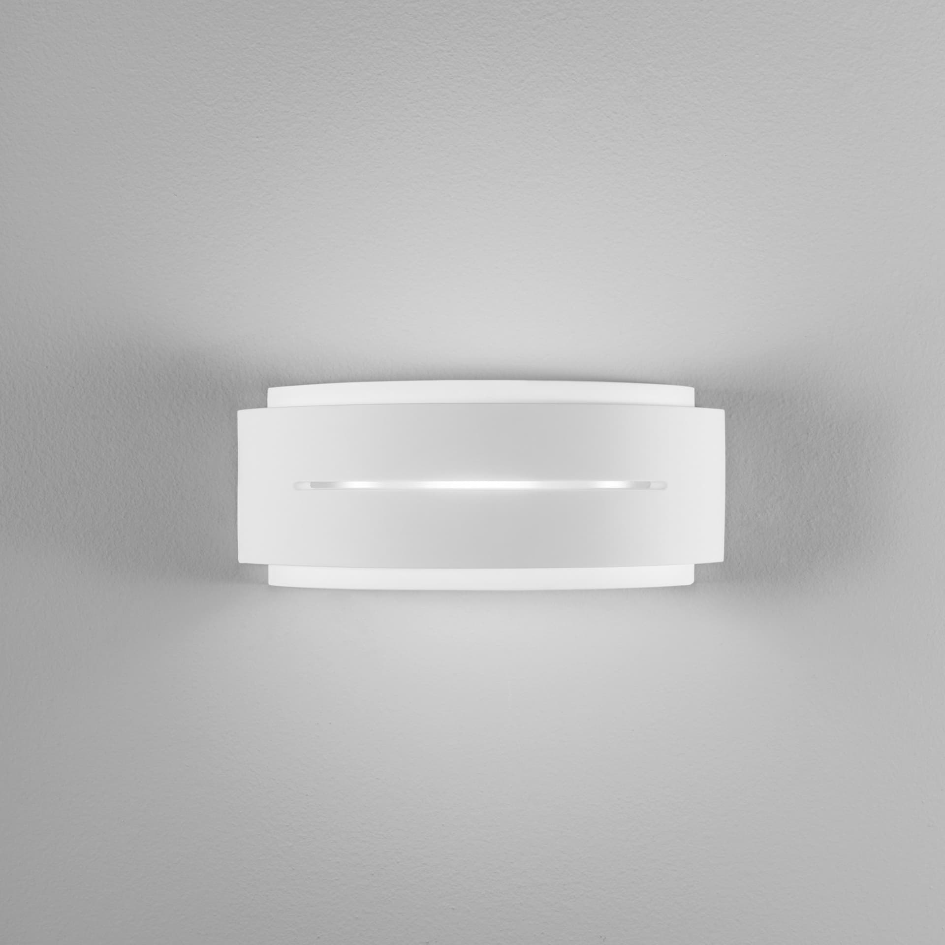 Applique da interno per parete in gesso verniciabile bianco 2XE14 - 5