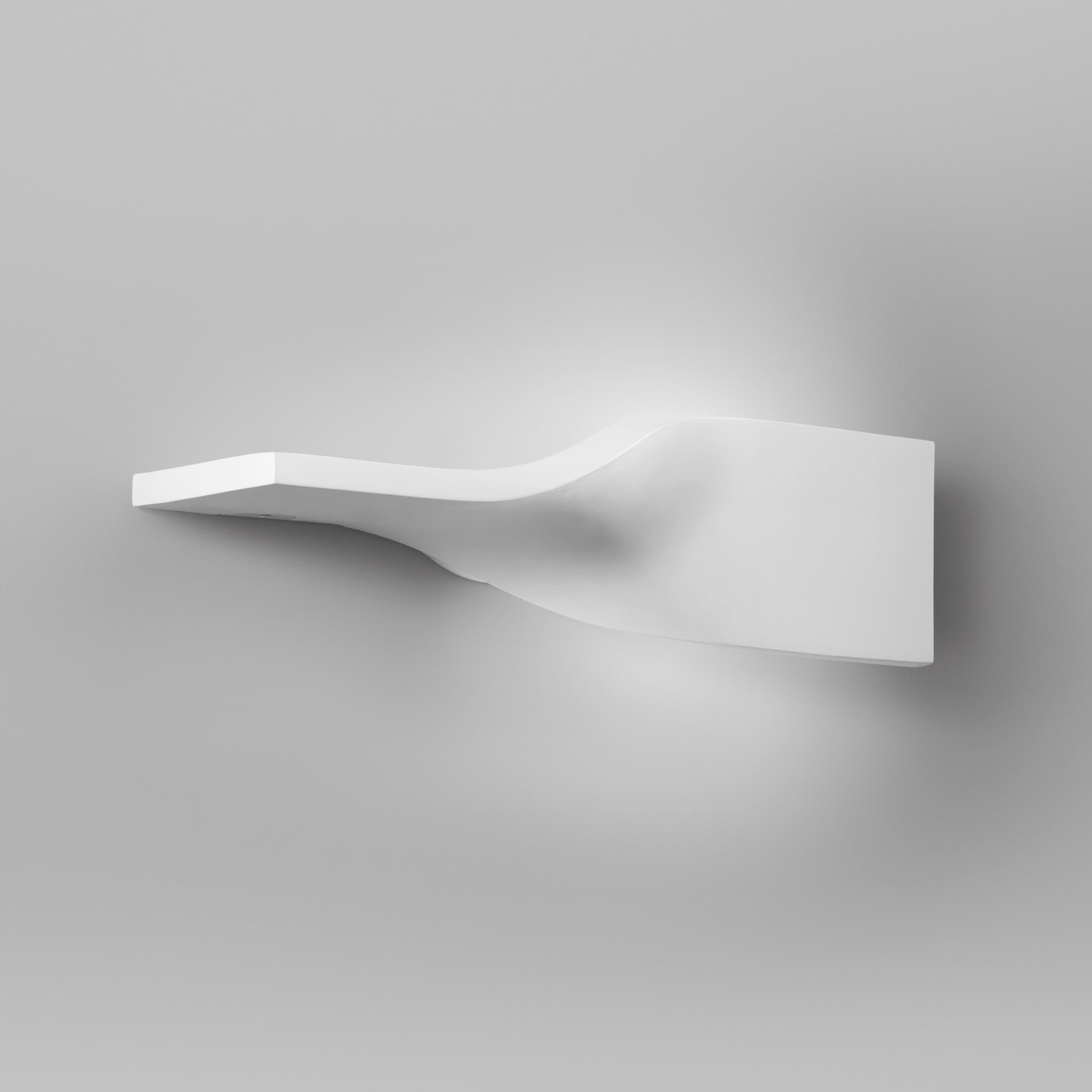 Applique design moderno in gesso bianco da interni per parete 1XR7S - 5